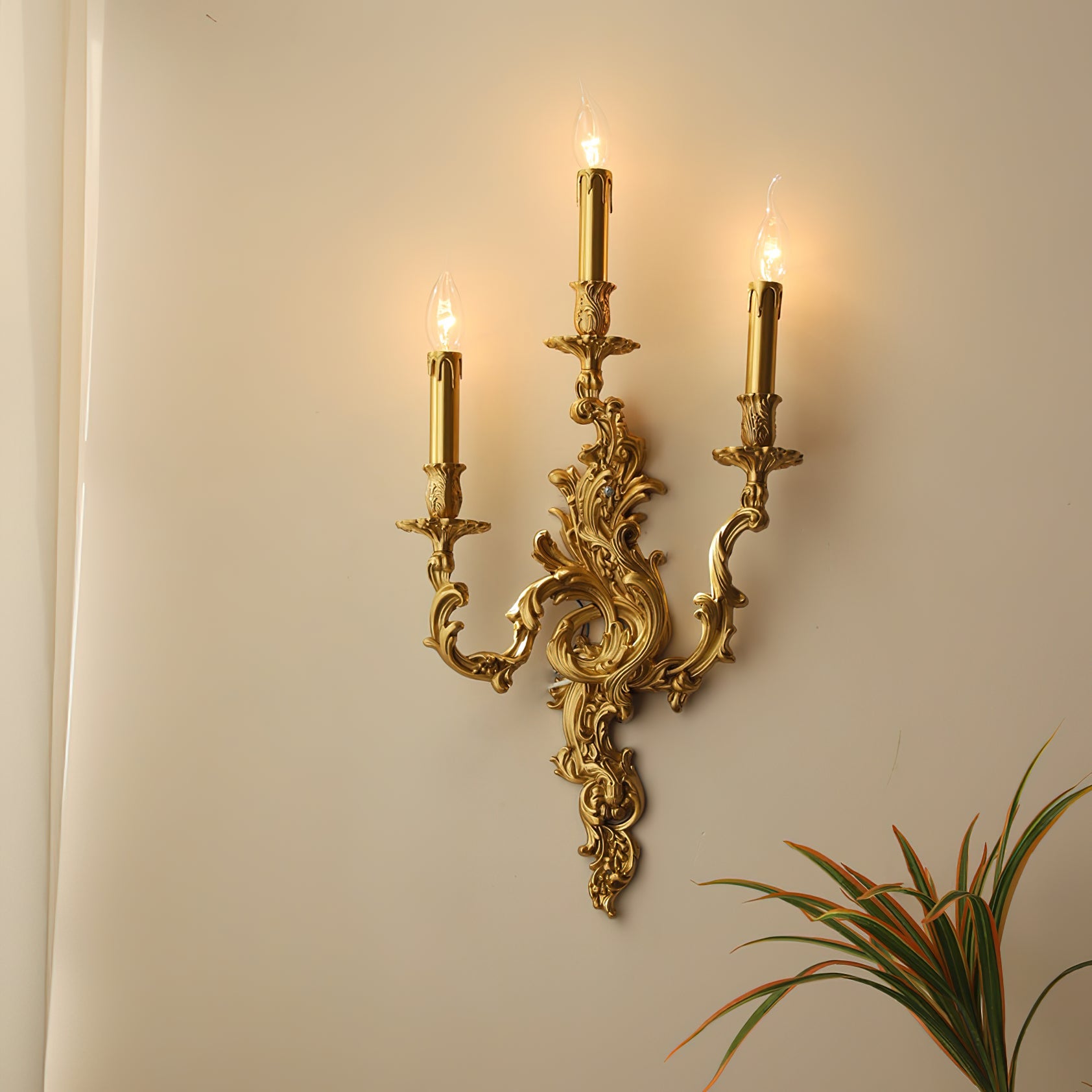 Aplique de pared rococó Islaino