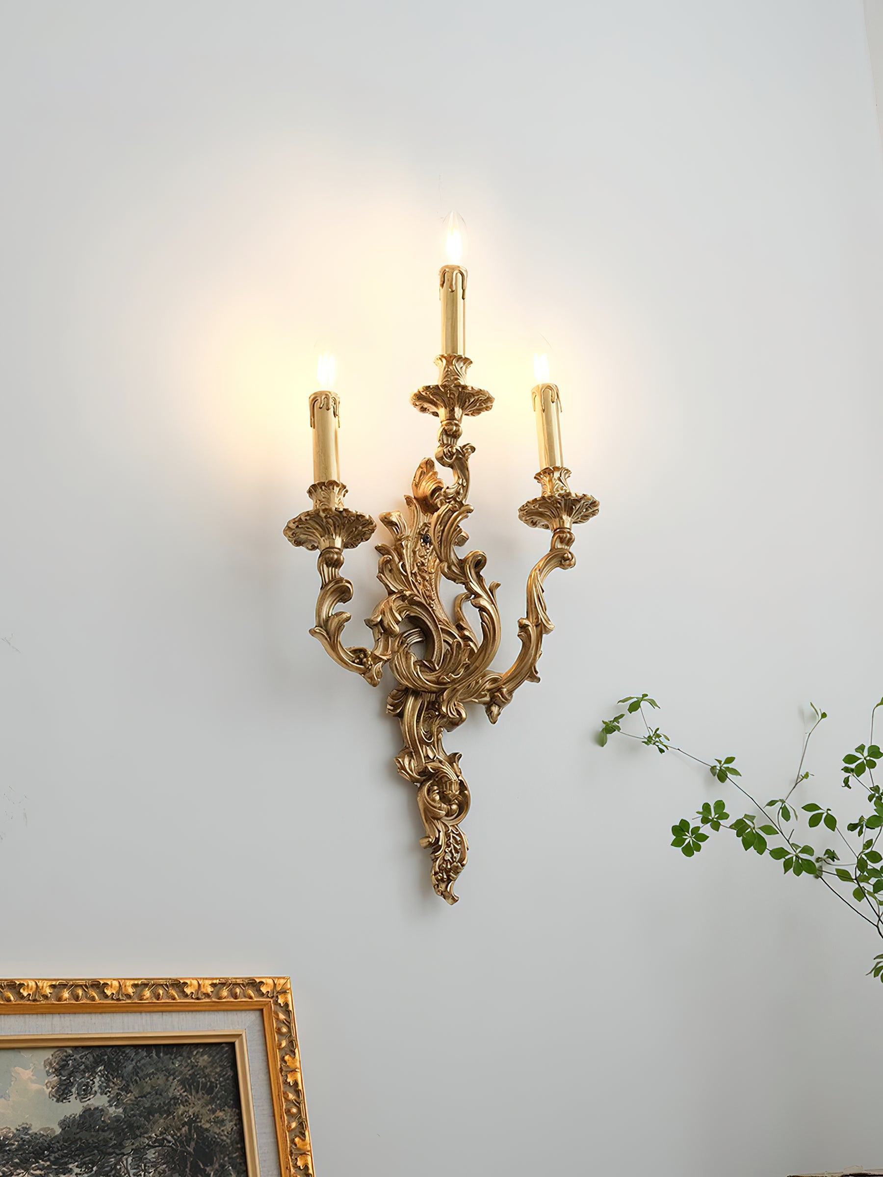 Aplique de pared rococó Islaino