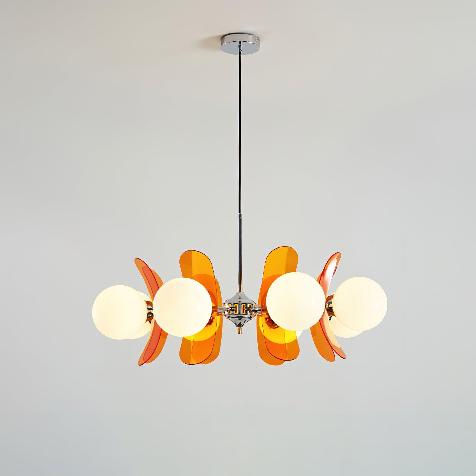 Lámpara de araña floral Liaero