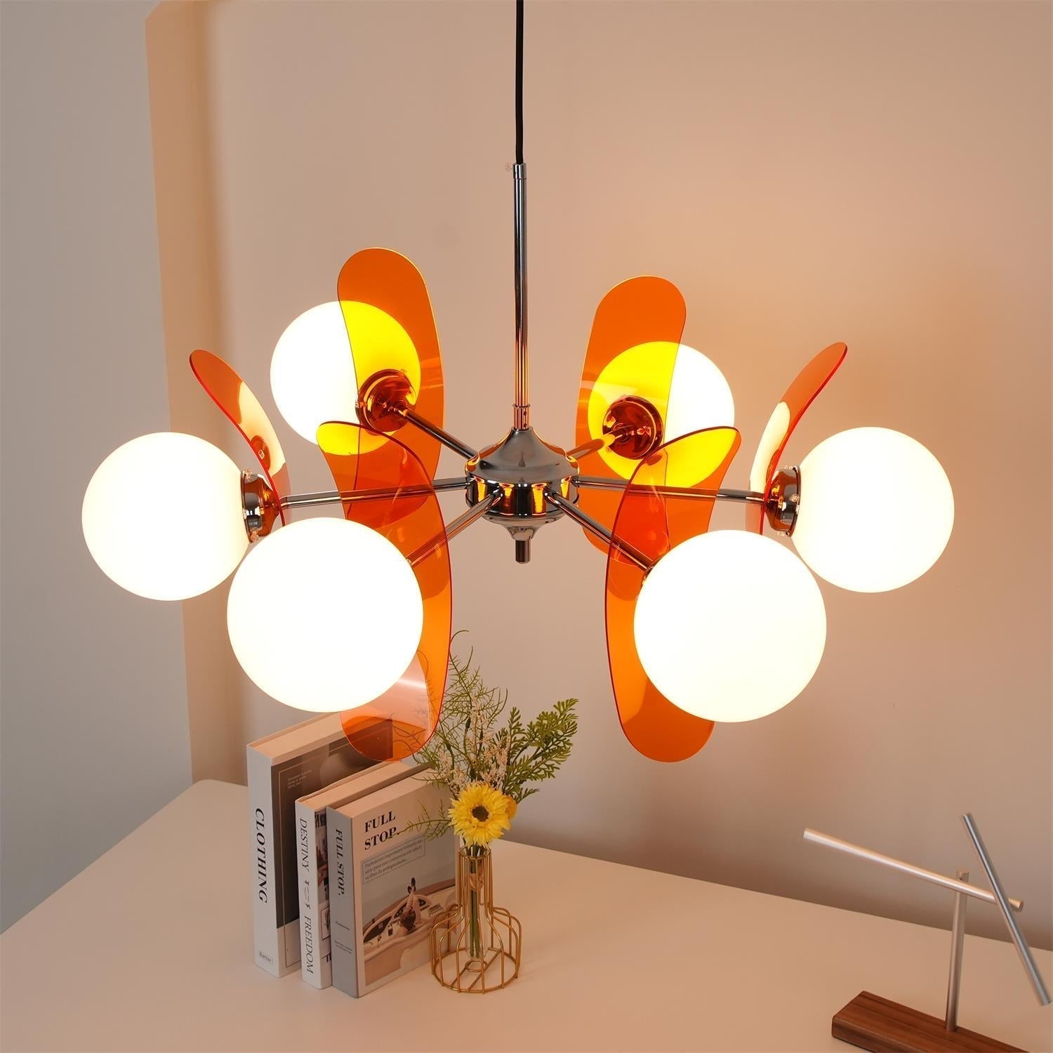 Lámpara de araña floral Liaero