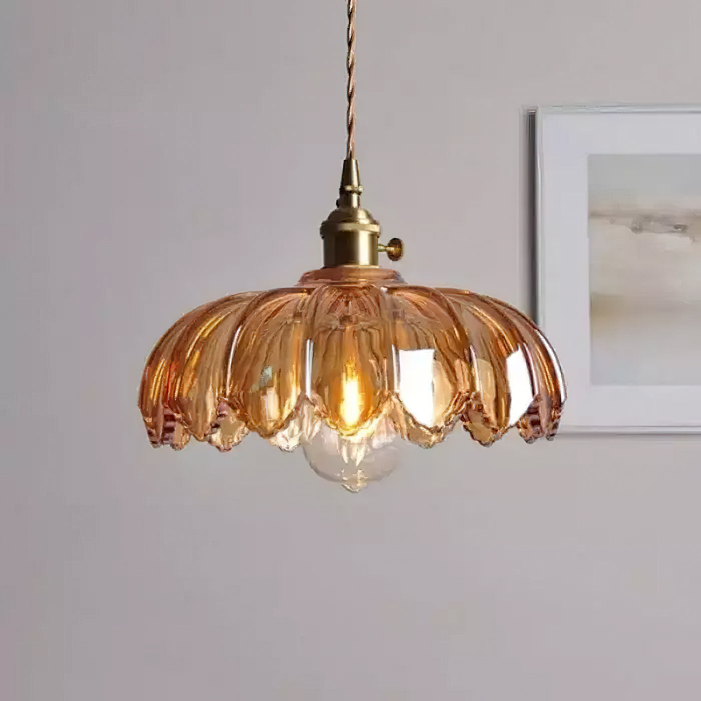 Lámpara colgante retro Nolia