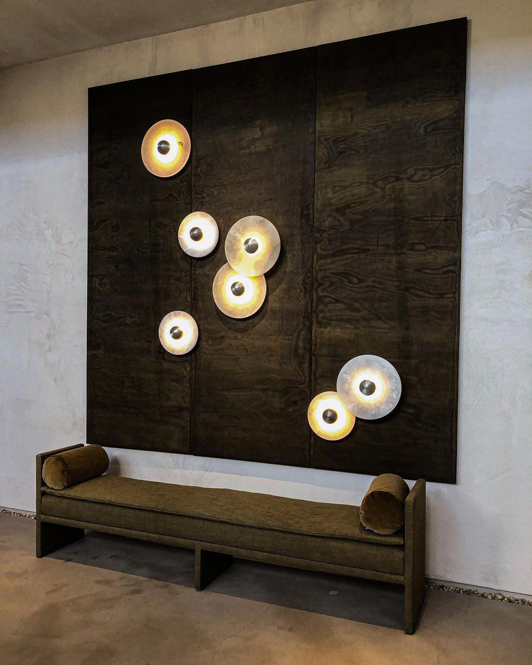 Aplique de pared redondo Ismarven