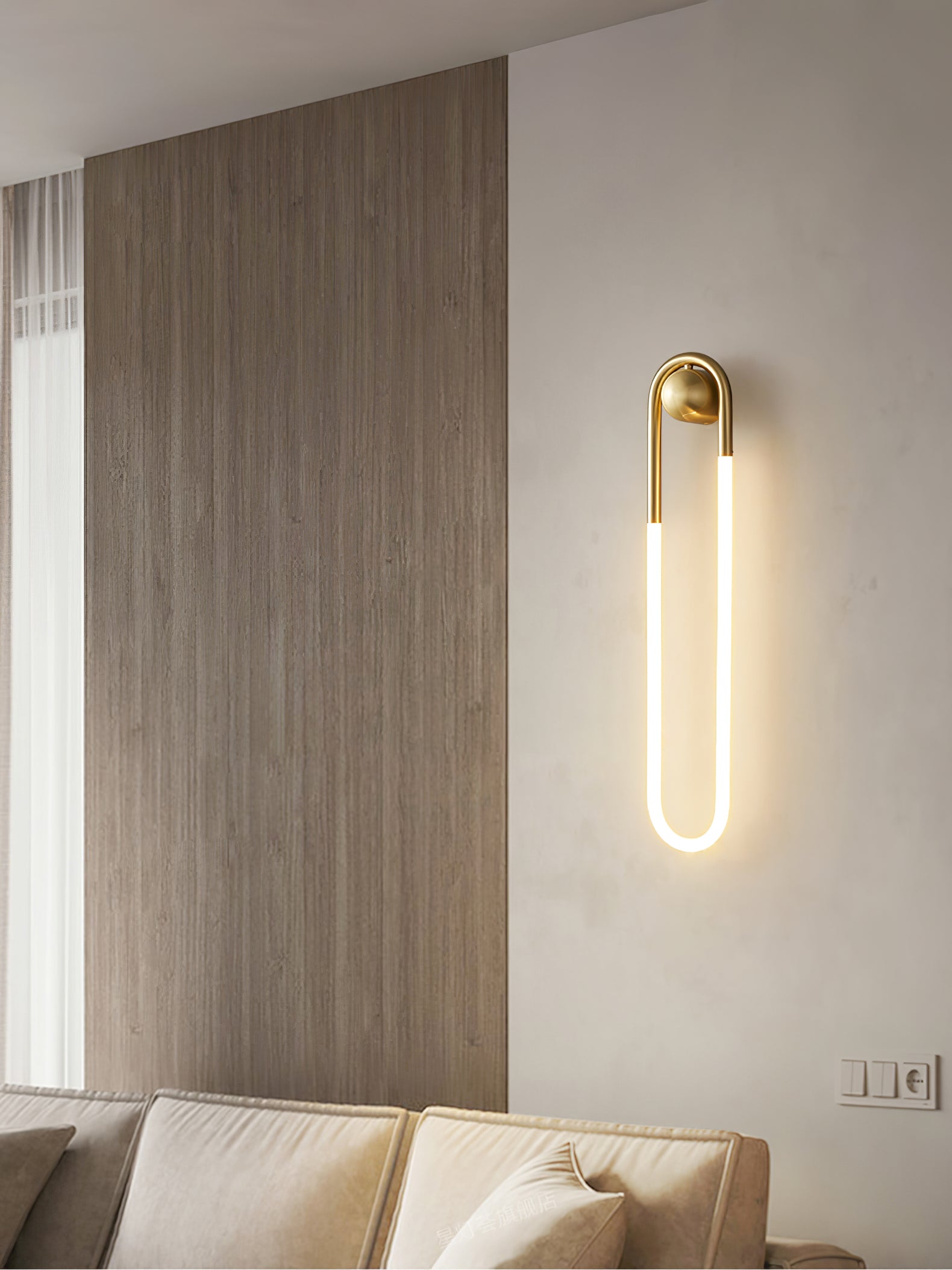 Aplique de pared curvo Marar