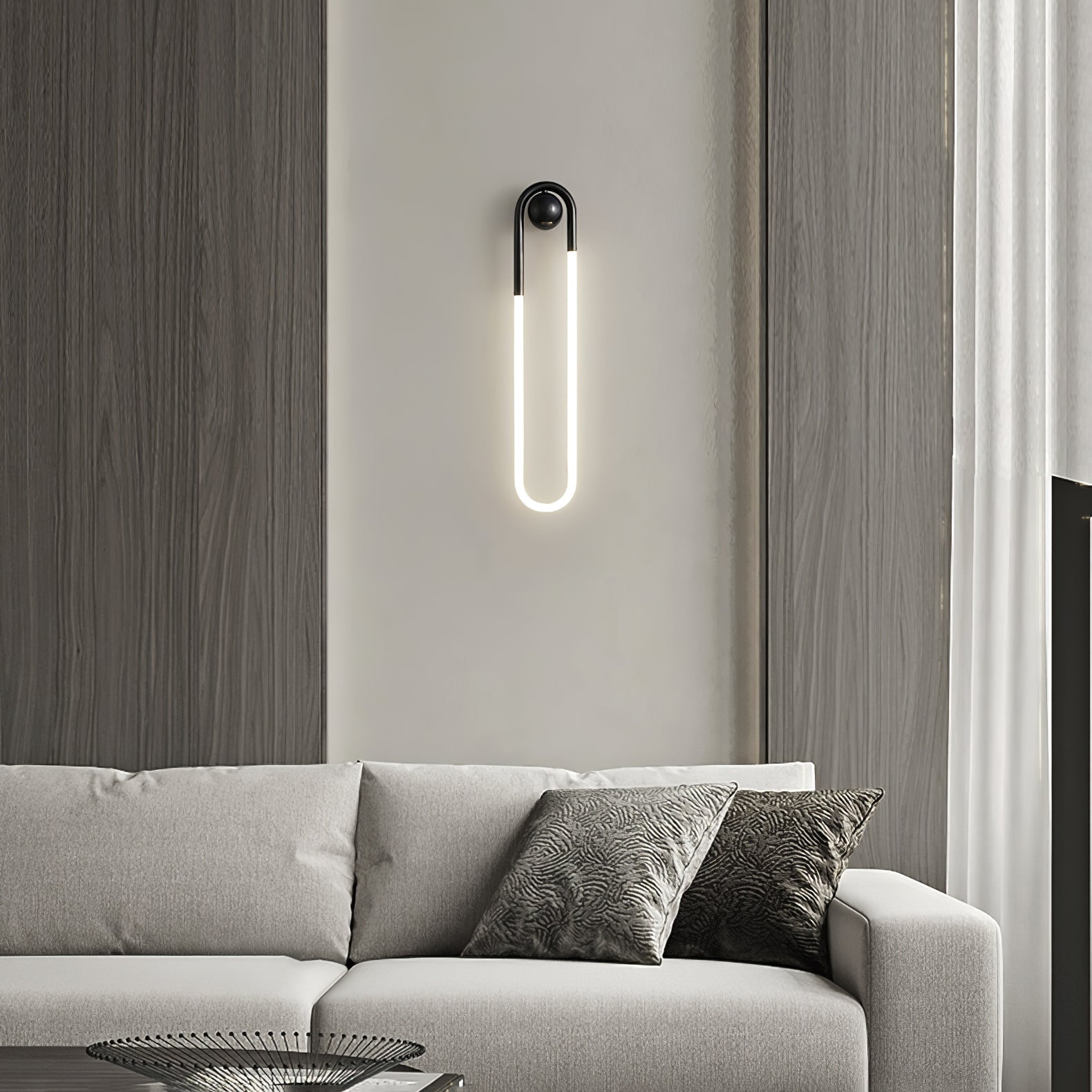 Aplique de pared curvo Marar