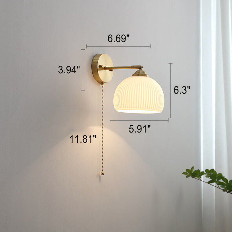 Aplique de pared acanalado Loraeza