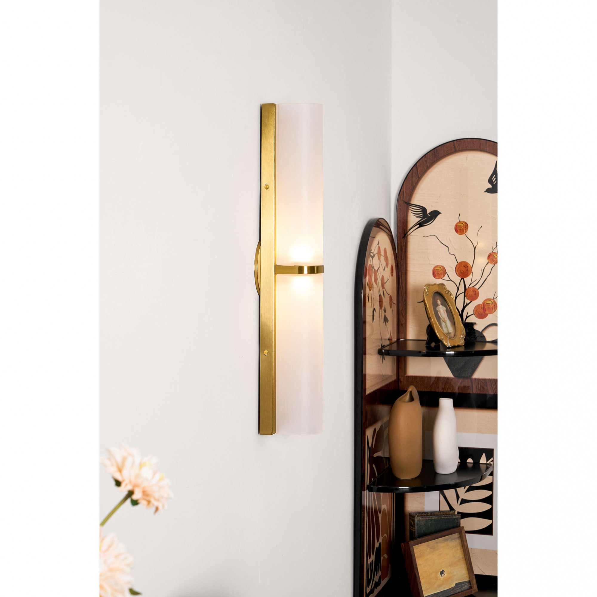 Aplique de pared tubular Olmiven
