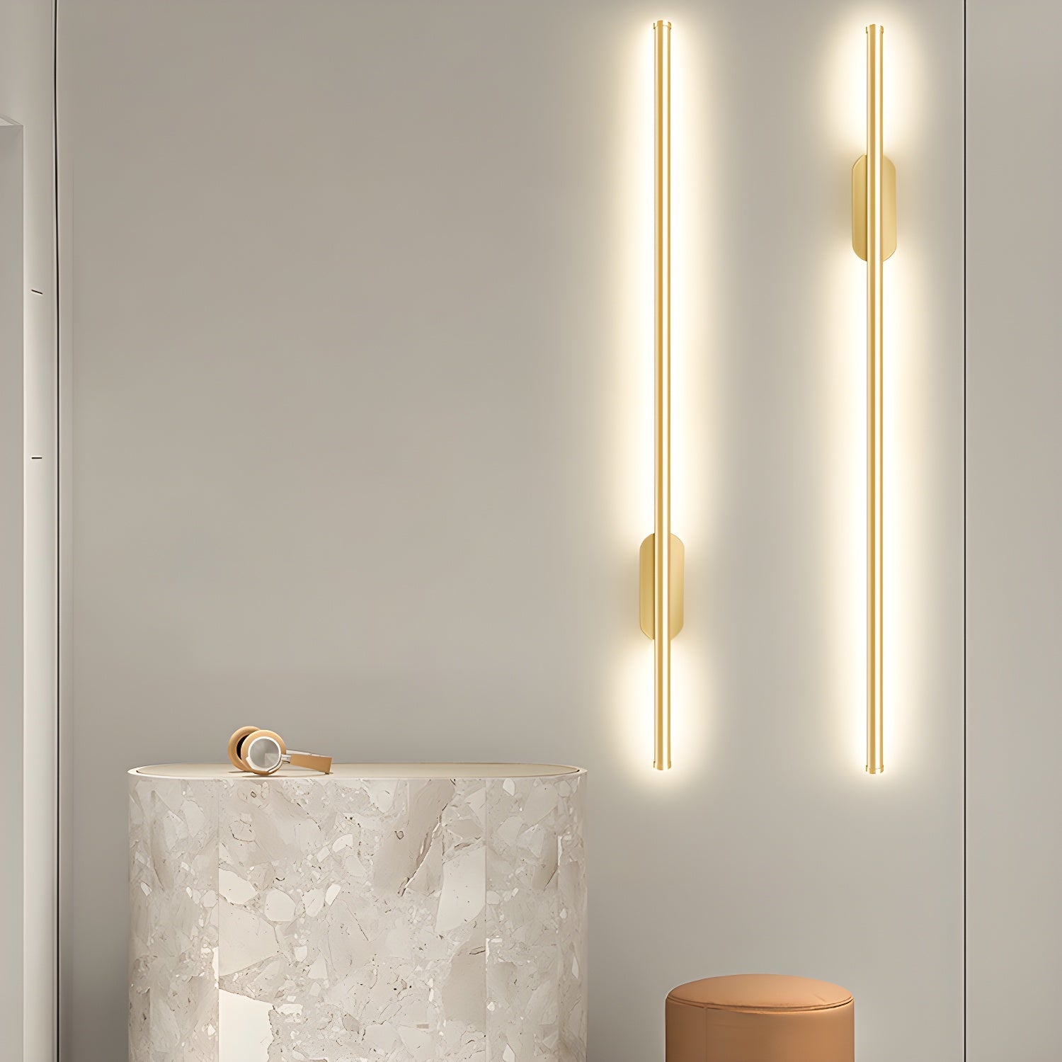 Aplique de pared lineal Gamonna