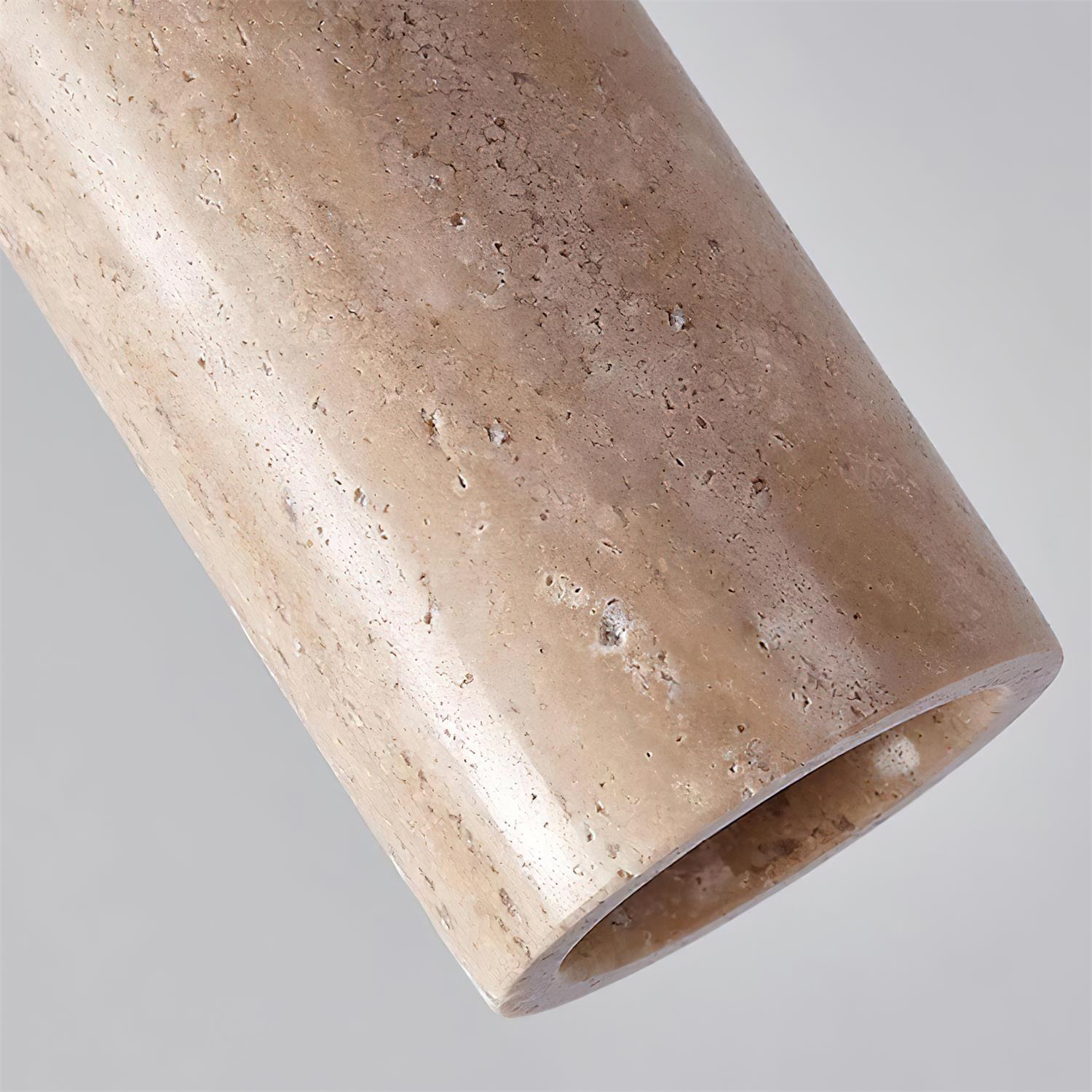 Lámpara colgante Terello de travertino
