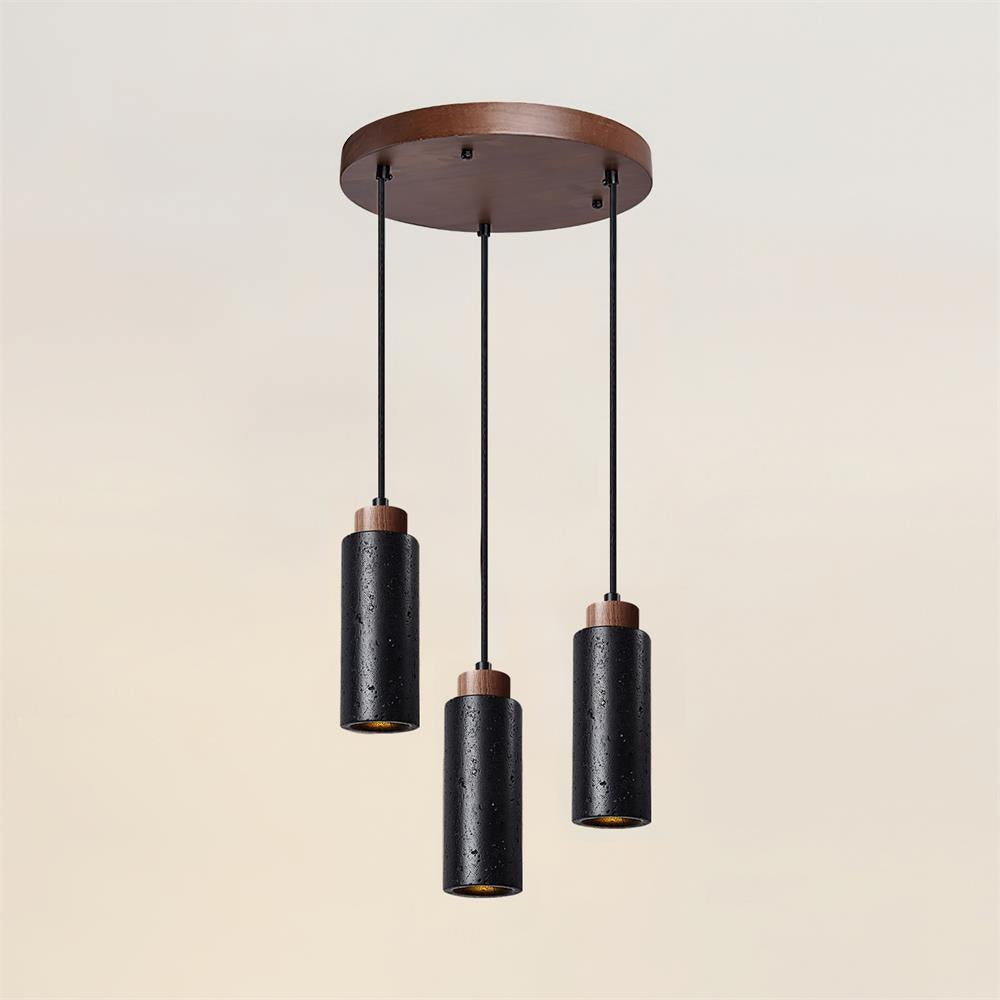 Lámpara colgante Terello de travertino