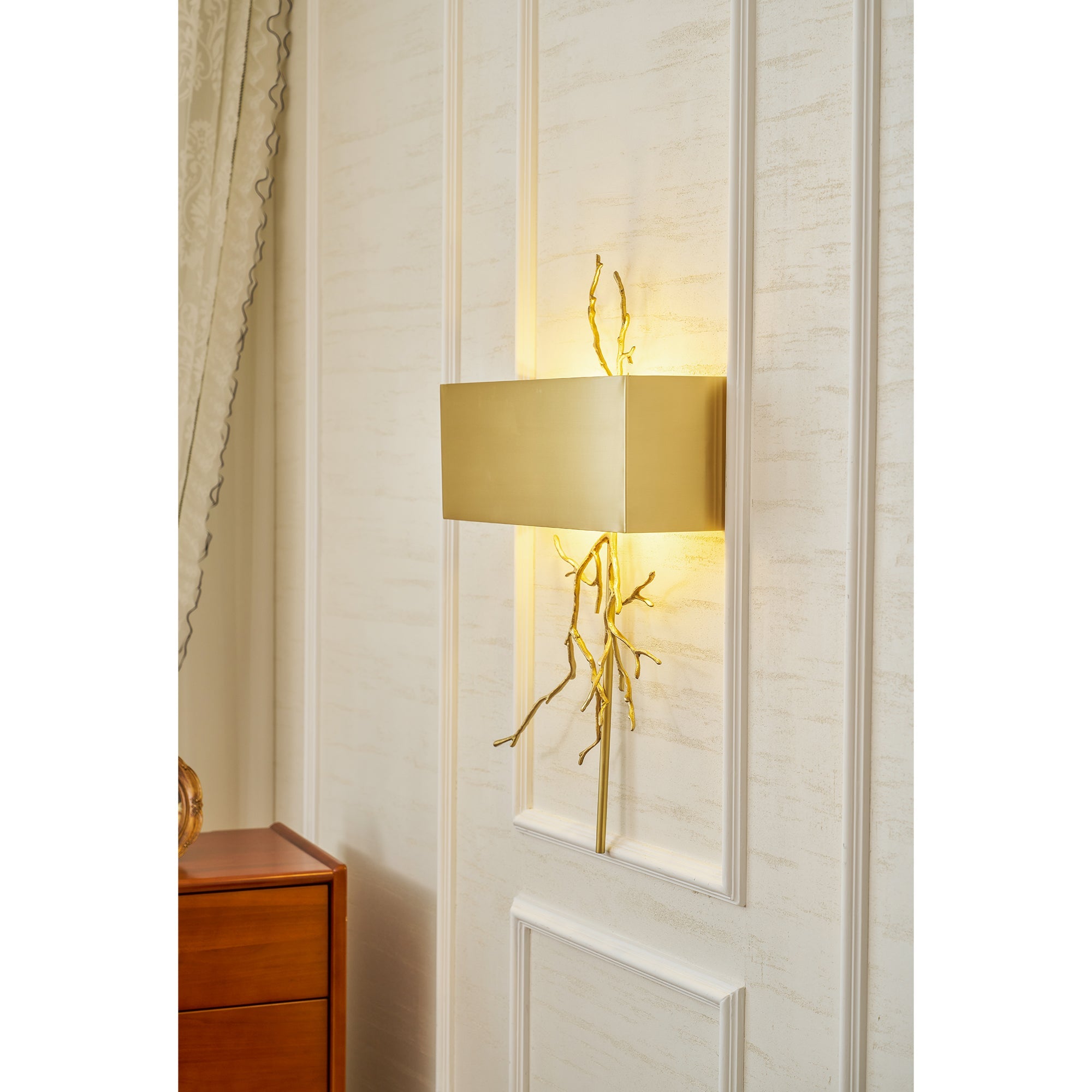 Aplique de pared escultórico Metalis