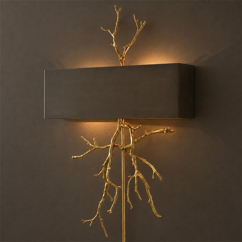 Aplique de pared escultórico Metalis