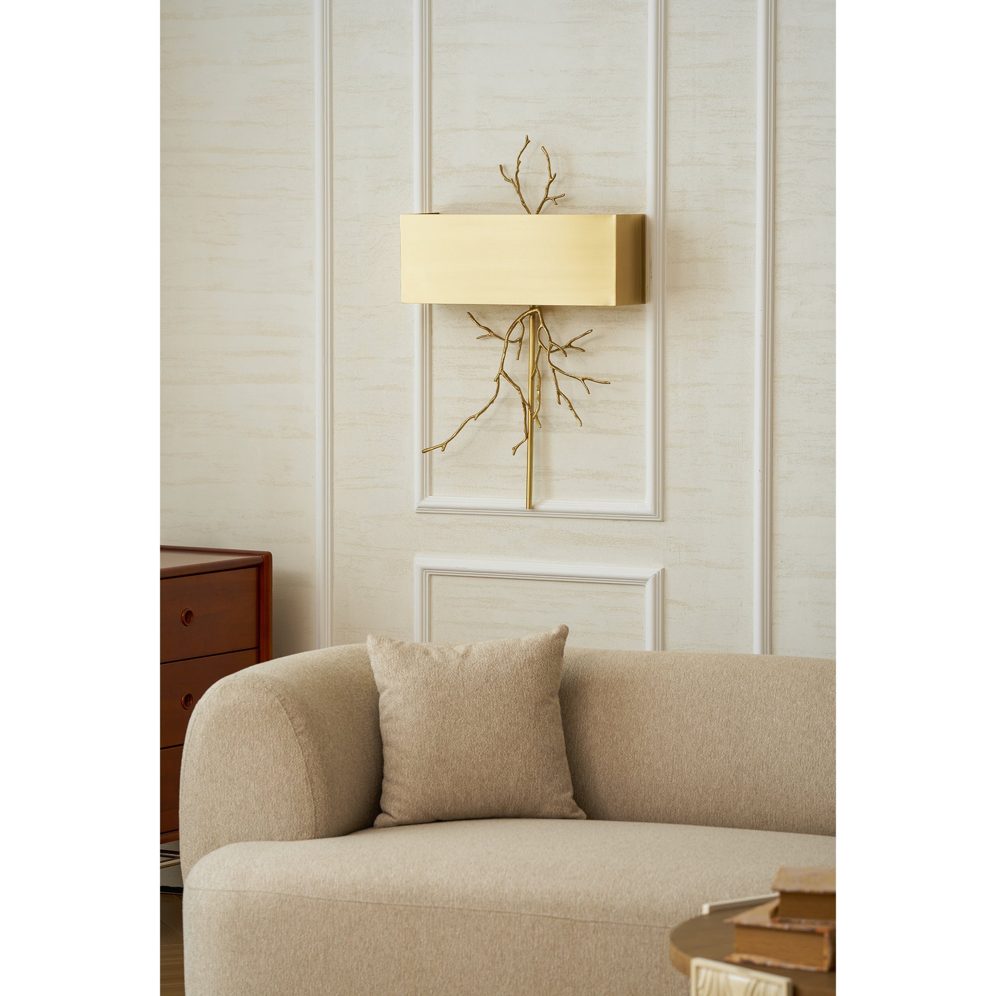 Aplique de pared escultórico Metalis