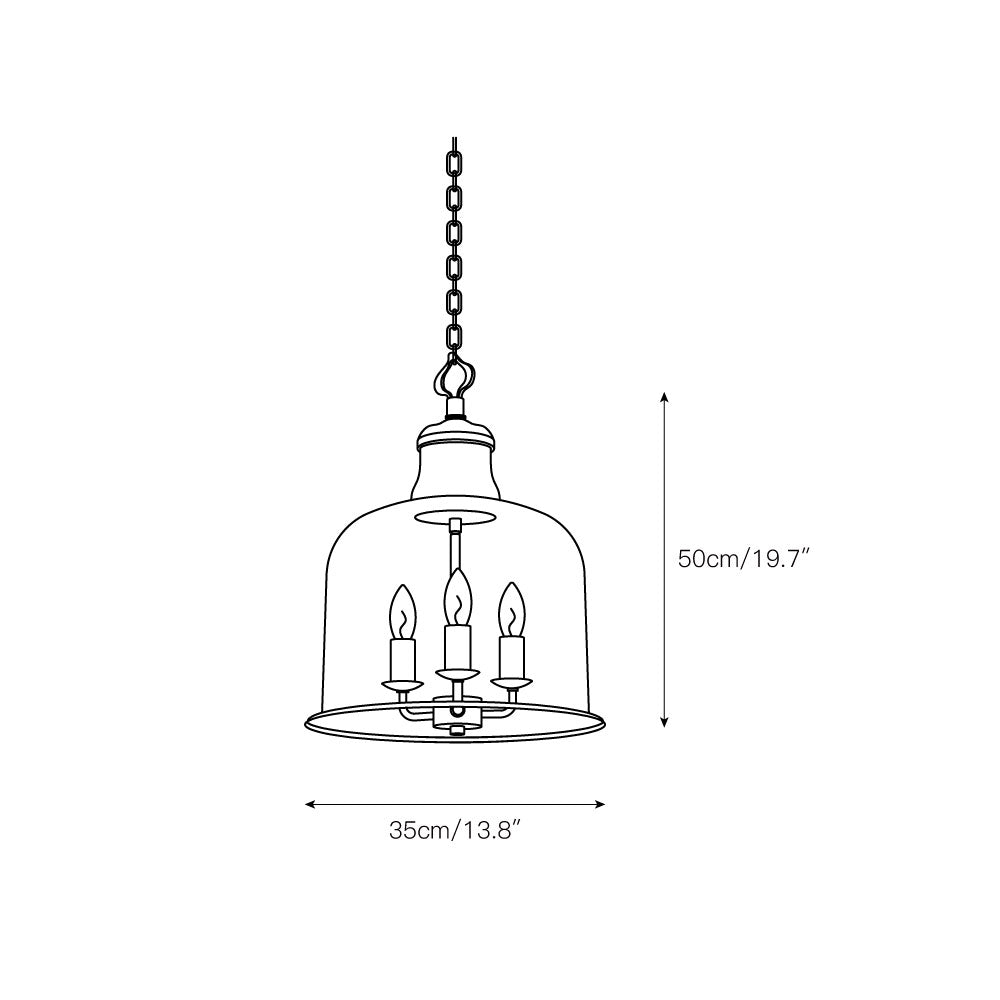 Lámpara colgante farol Lomaero