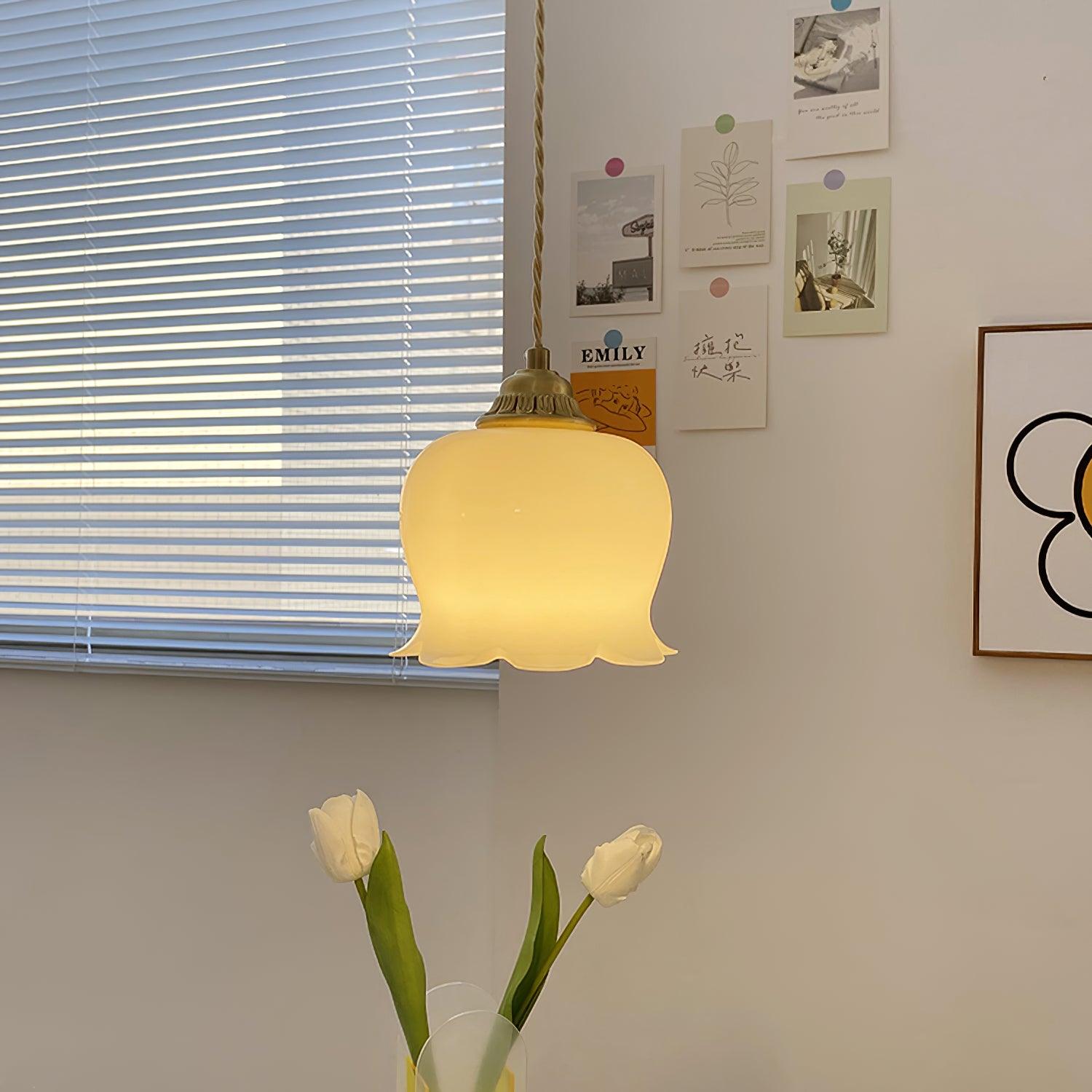 Lámpara colgante floral Luto