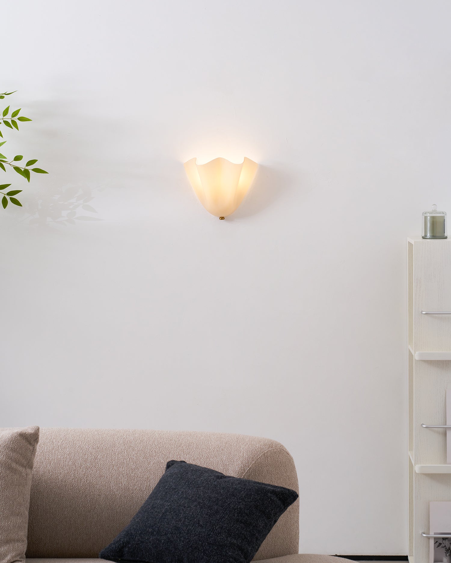 Aplique de pared escultural Miaon