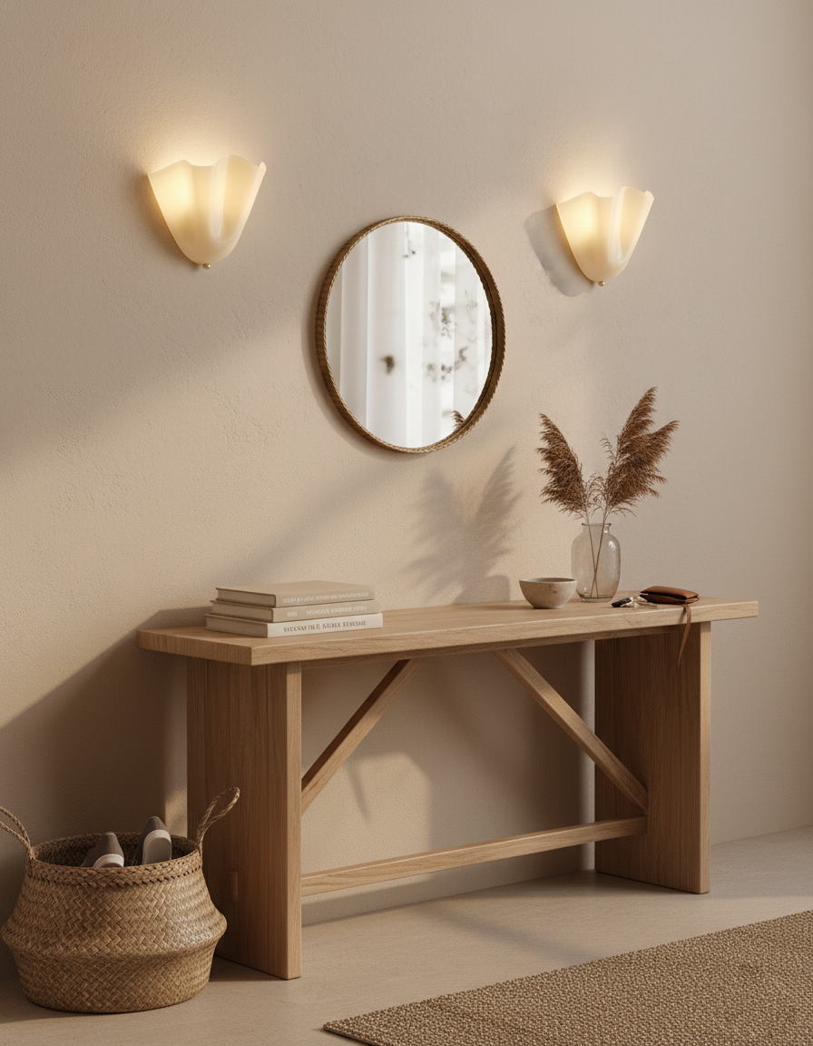 Aplique de pared escultural Miaon