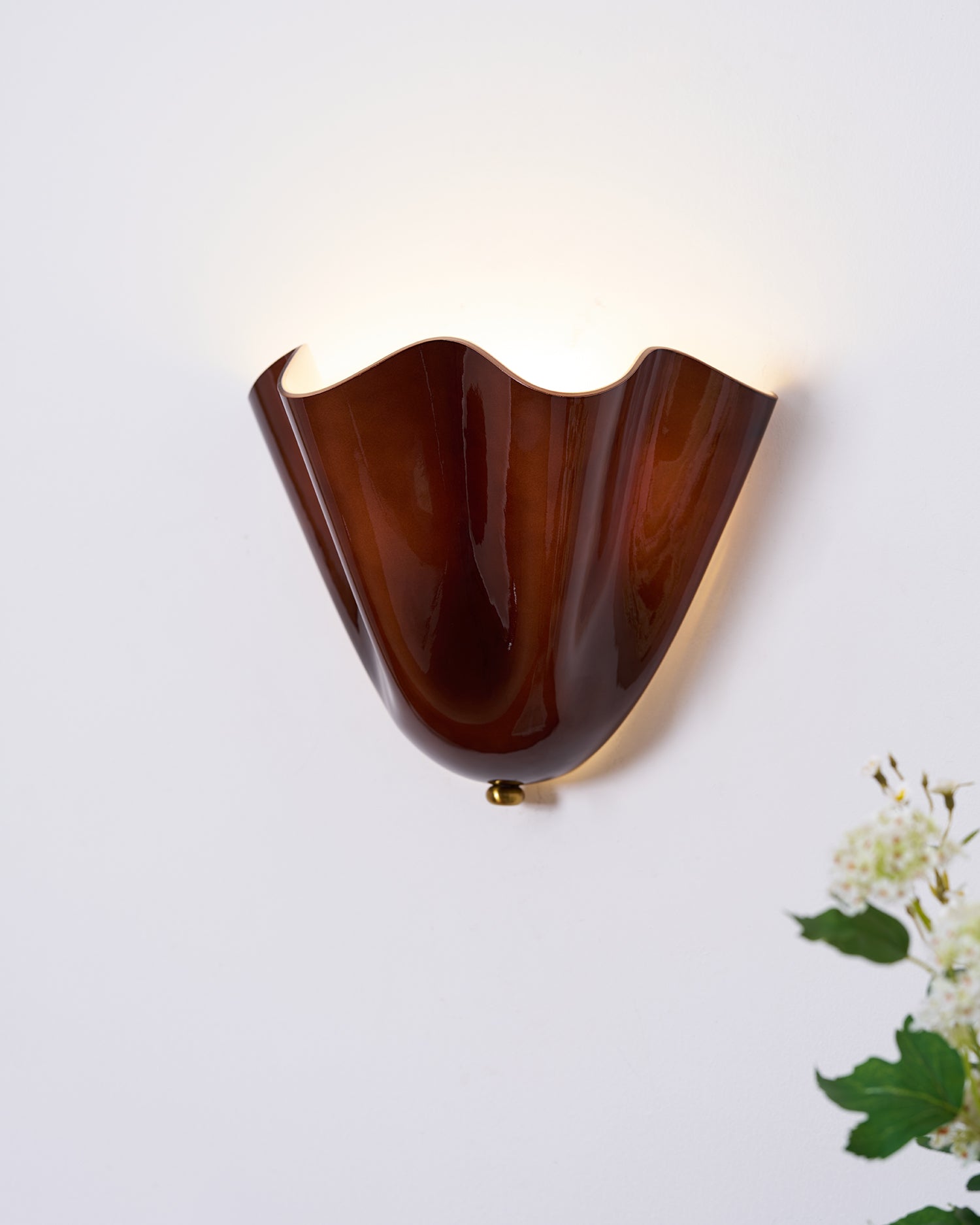 Aplique de pared escultural Miaon
