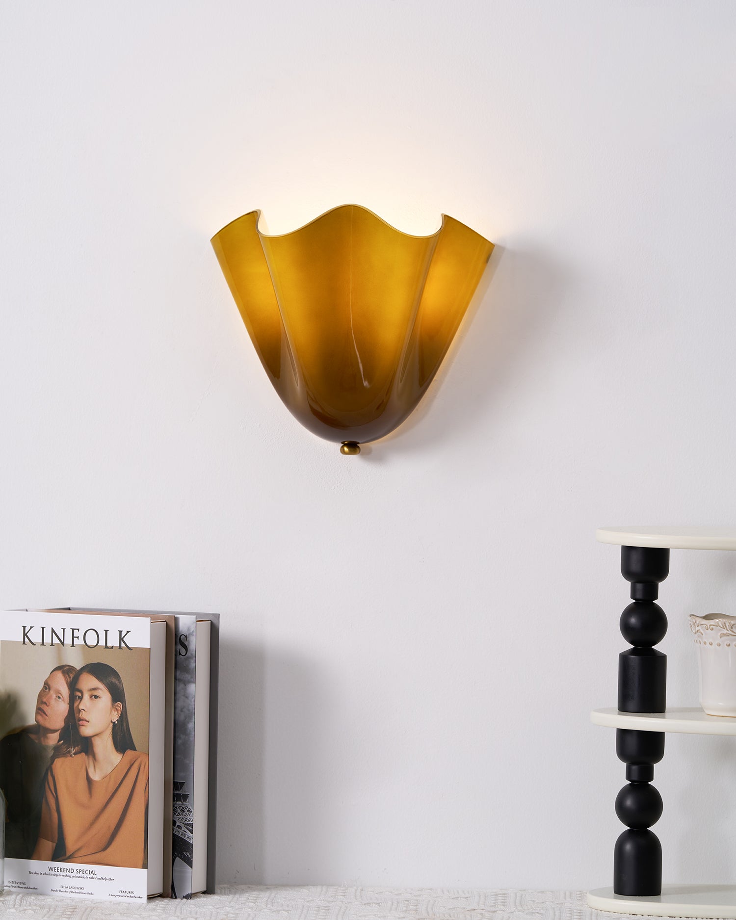 Aplique de pared escultural Miaon