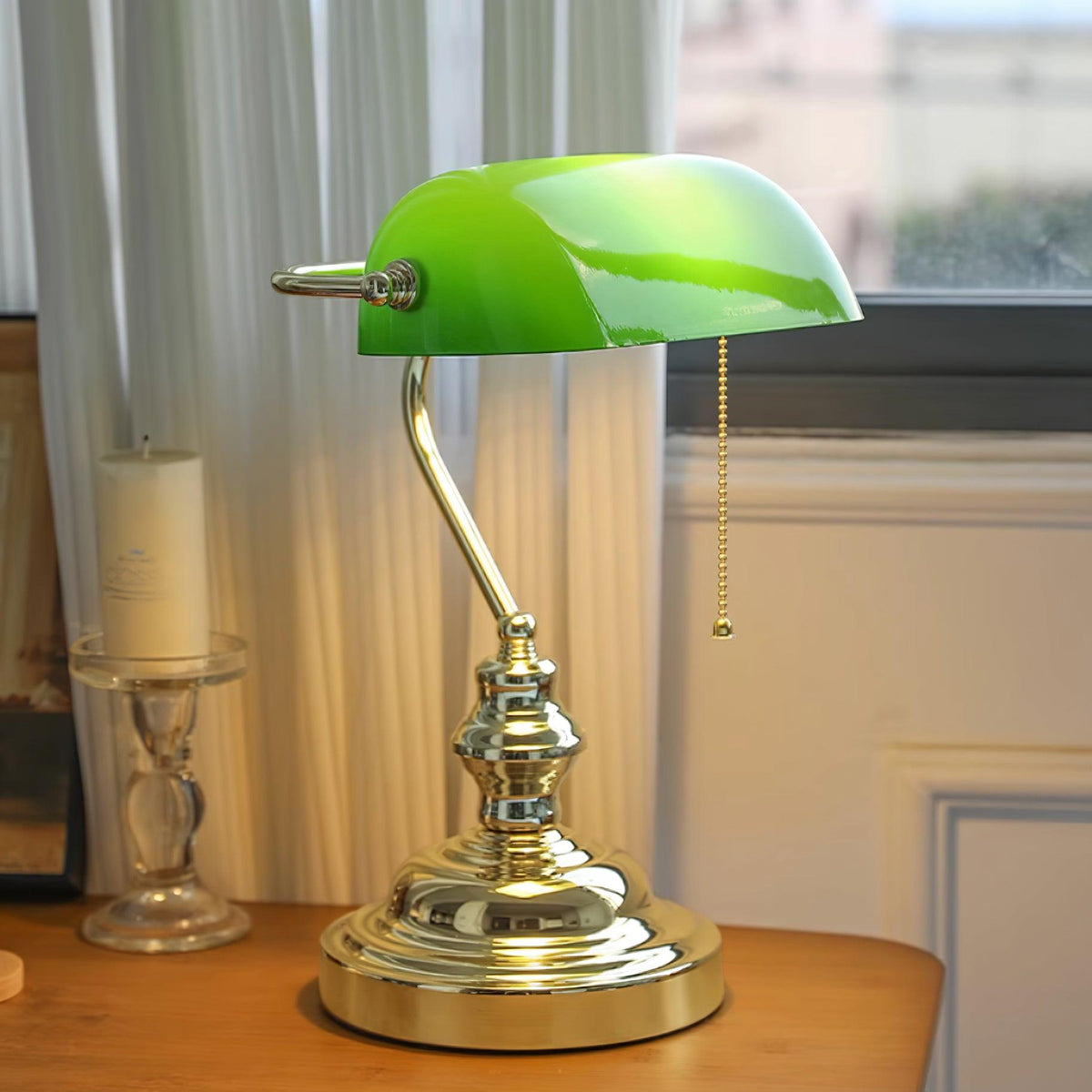 Vintage Bankers Table Lamp – detail 10
