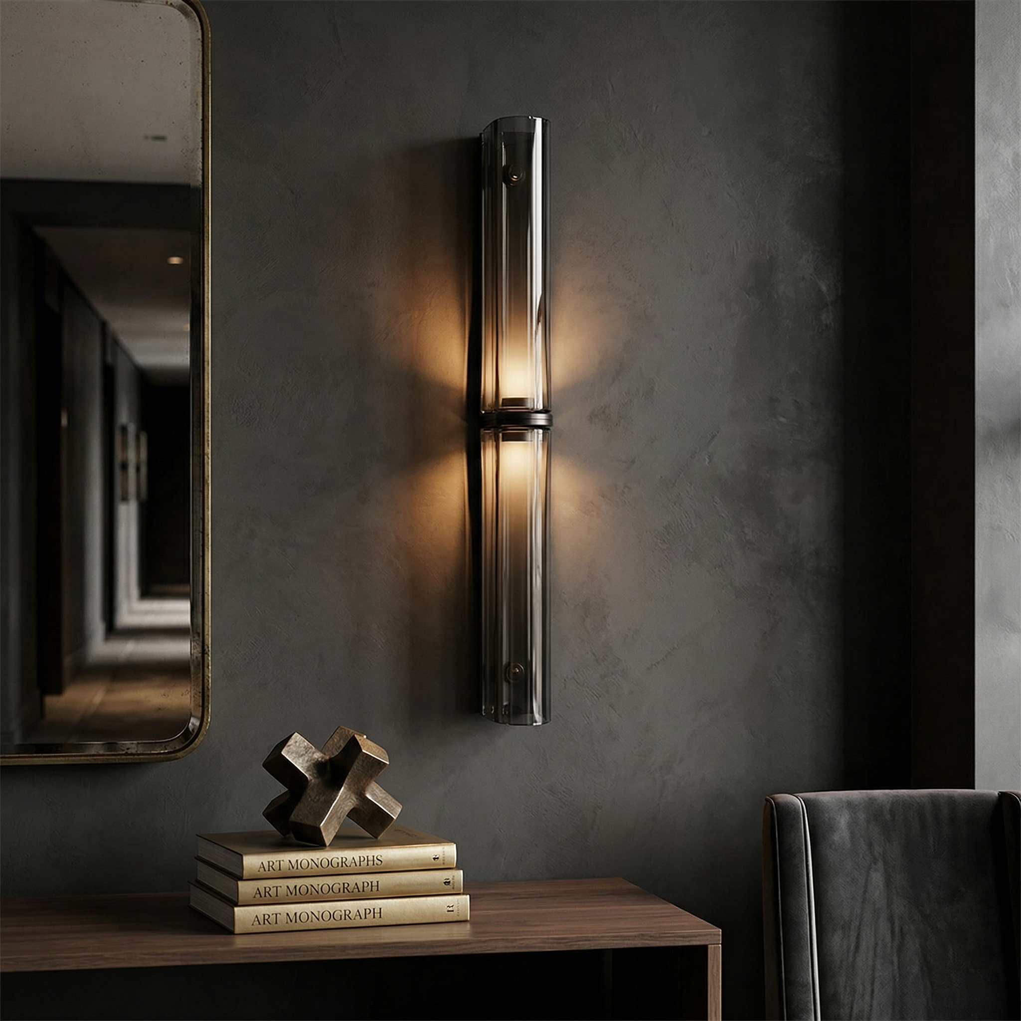 Aplique de pared tubular Olmiven