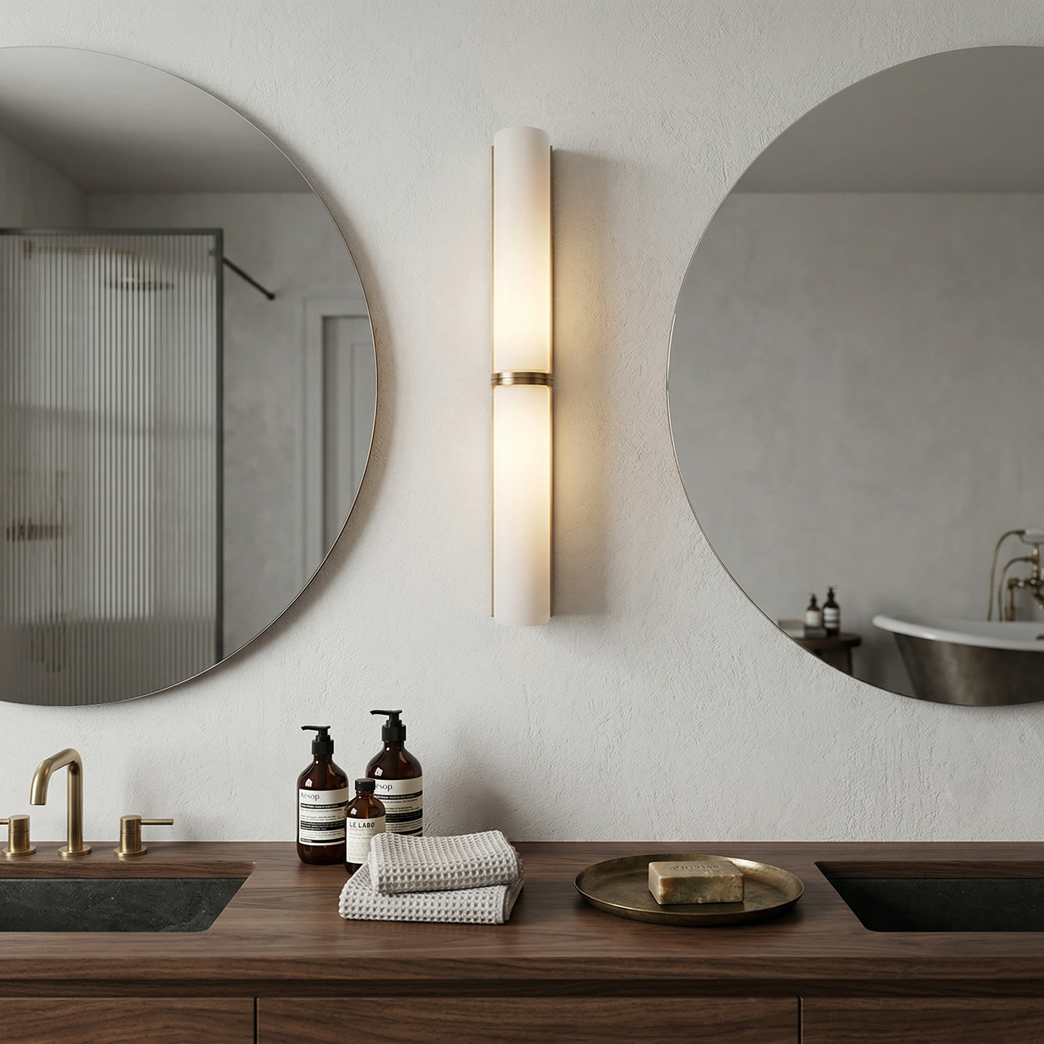 Aplique de pared tubular Olmiven