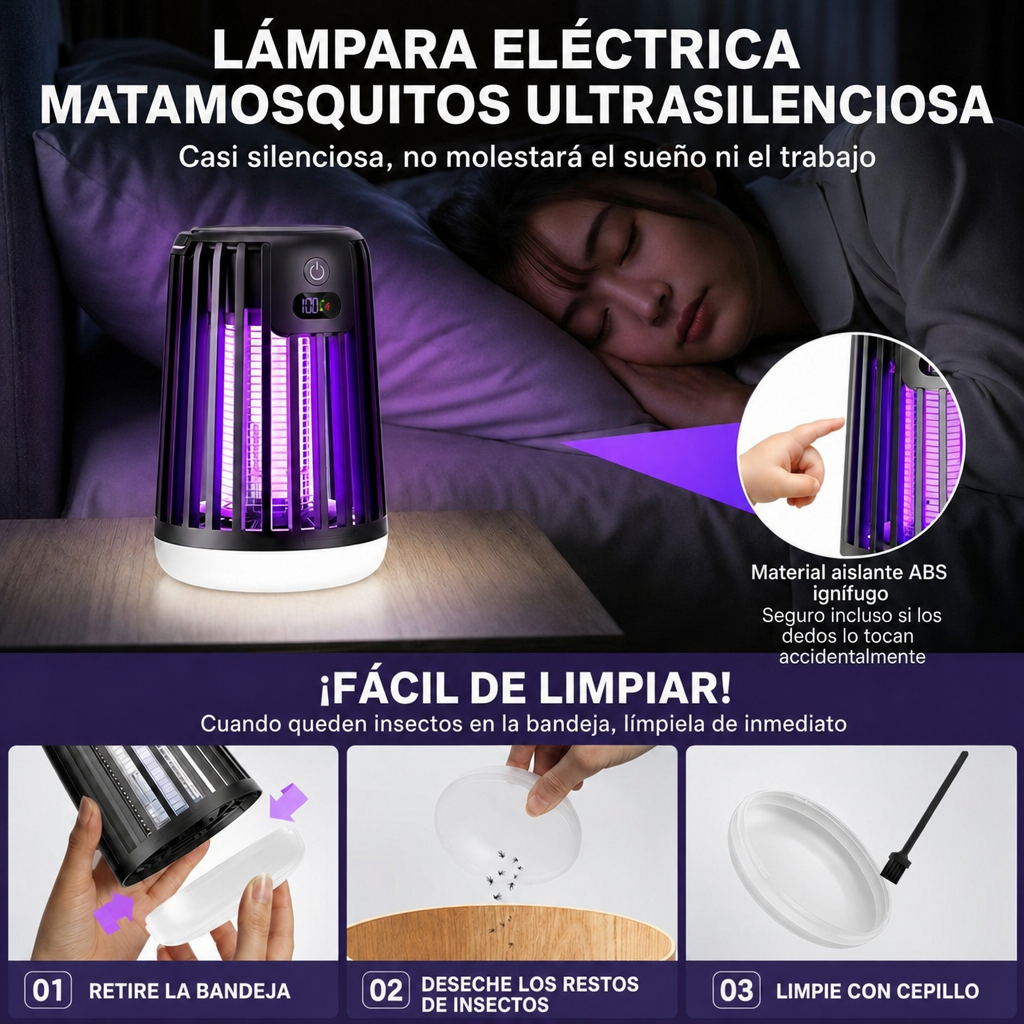 Lámpara eléctrica antimosquitos Mielira