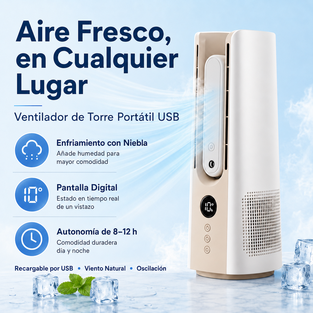 Ventilador de torre portátil Albaano