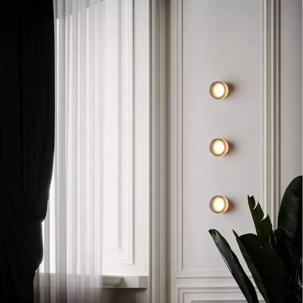 Aplique de pared redondo Levaento