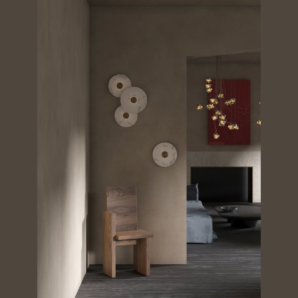 Aplique de pared redondo Ismarven