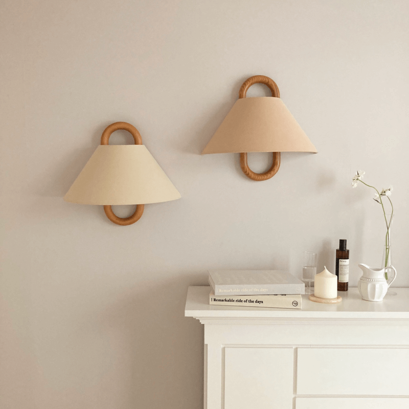 Aplique de pared semicircular Maraa