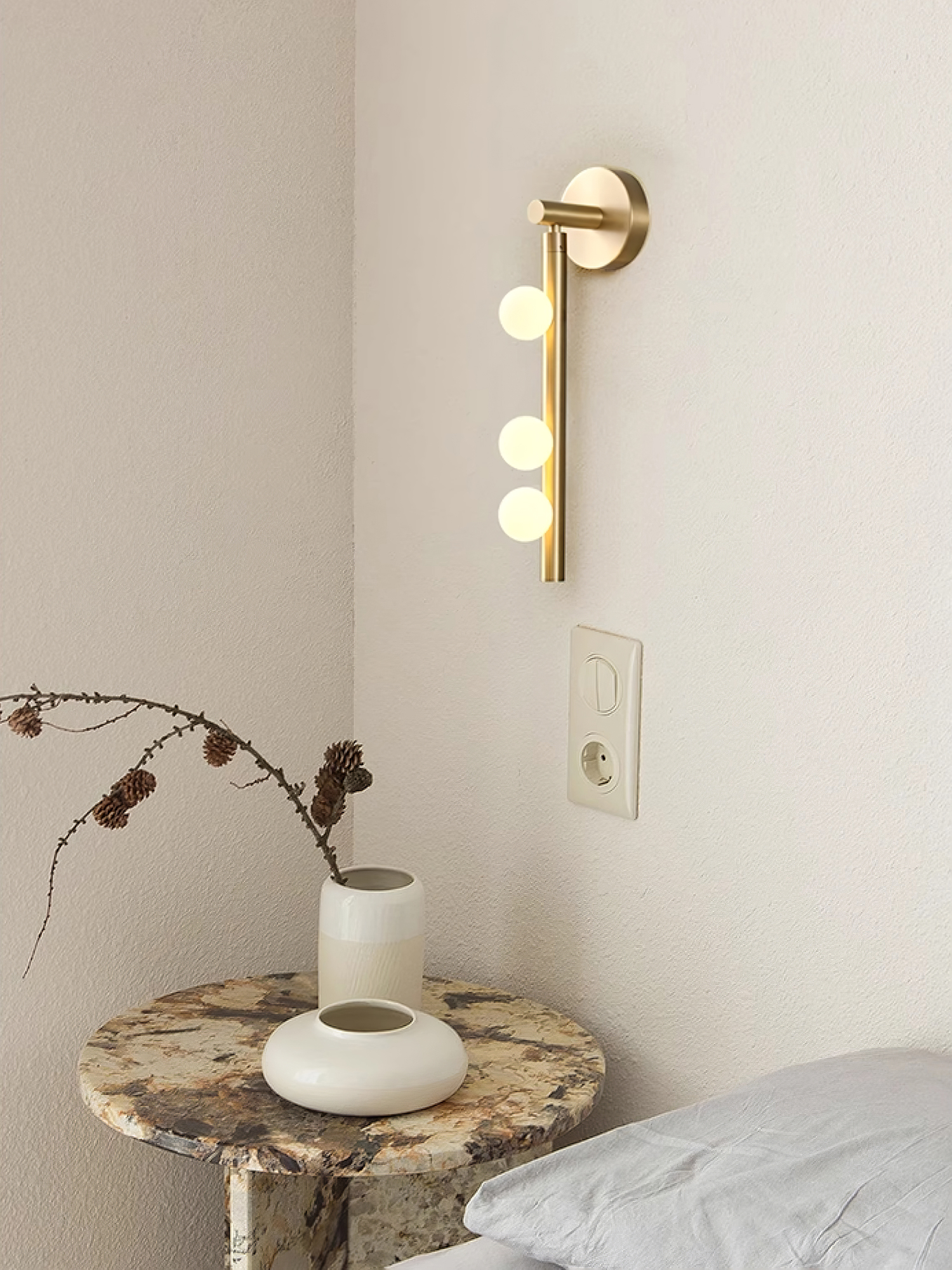 Aplique de pared tubular Masebel