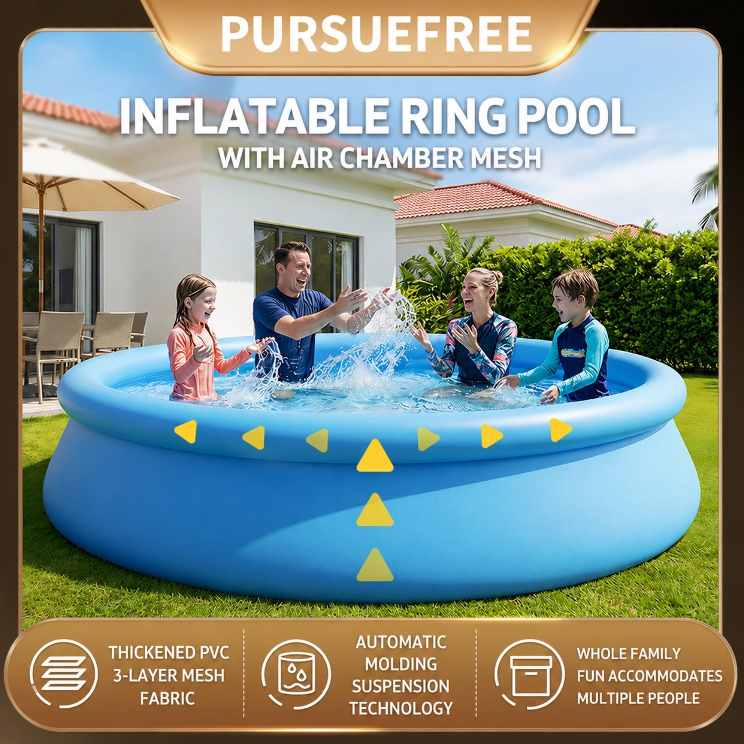 Piscina hinchable exterior Bricllio