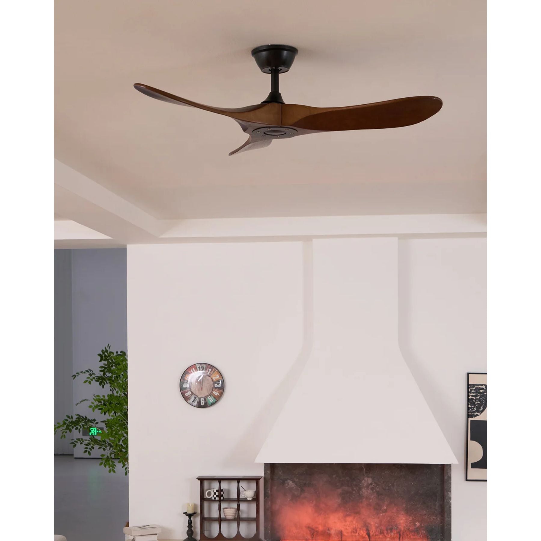 Ventilador de techo de madera Lorenna