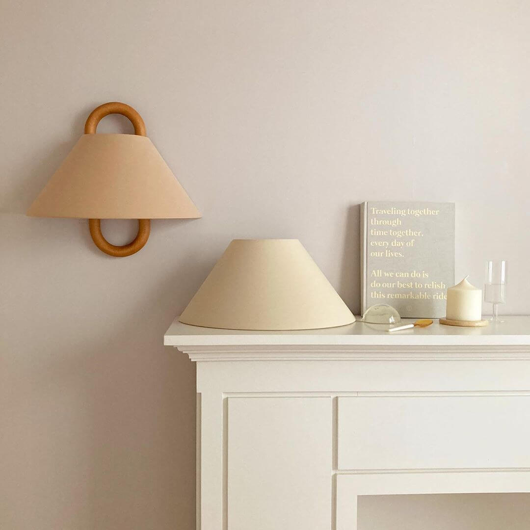 Aplique de pared semicircular Maraa