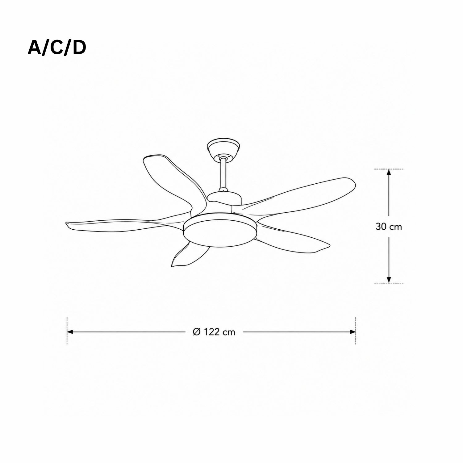 Ventilador de techo Gemaela