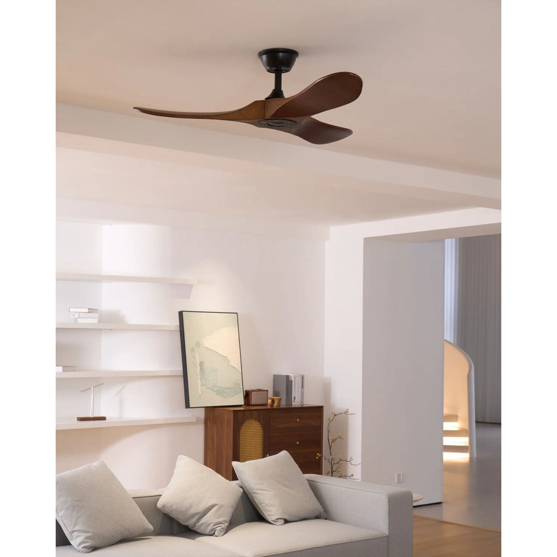 Ventilador de techo de madera Lorenna