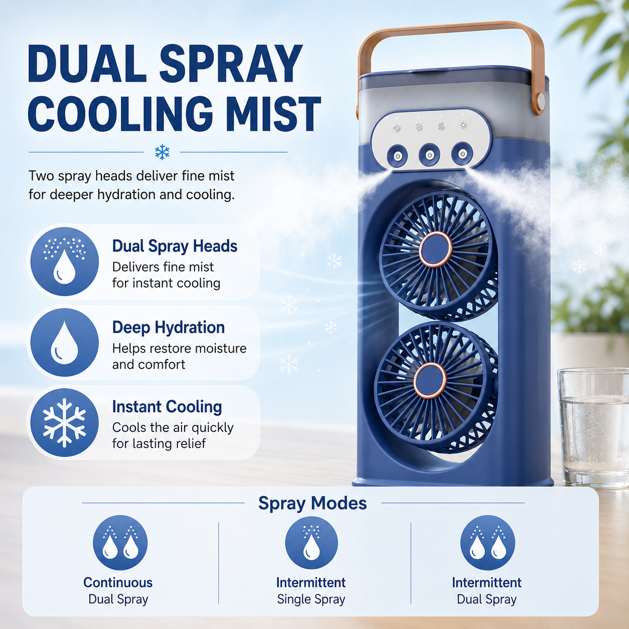 Ventilador humidificador Briora