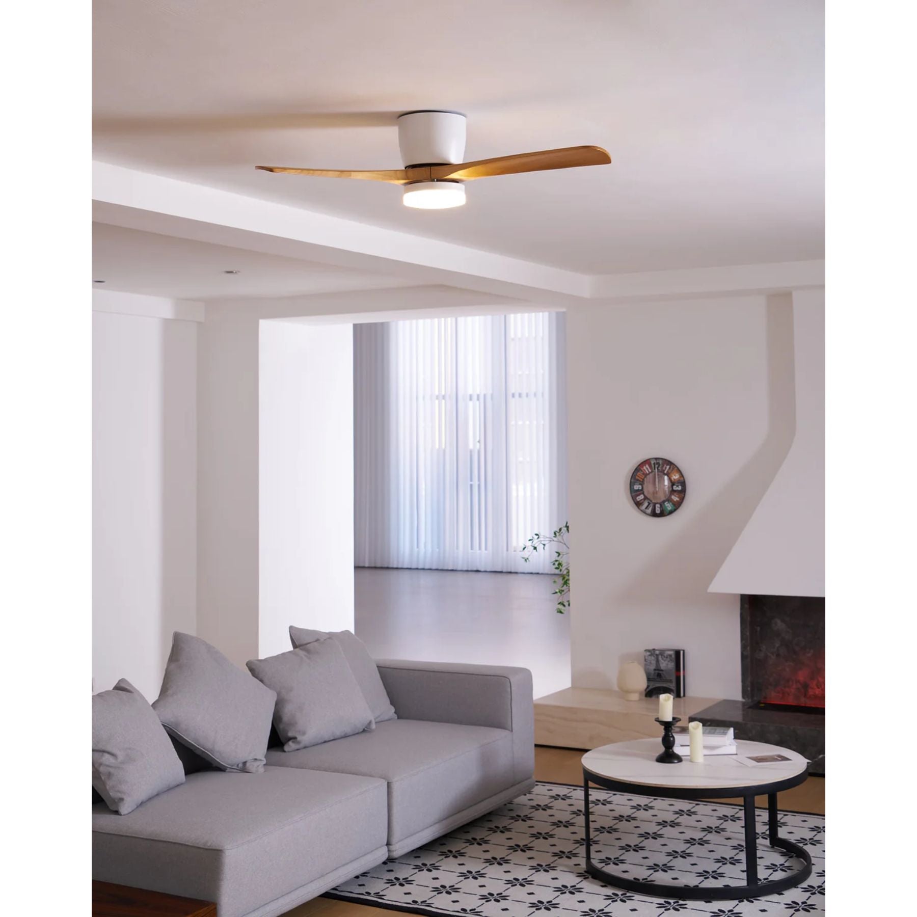 Ventilador de techo LED de madera Looma