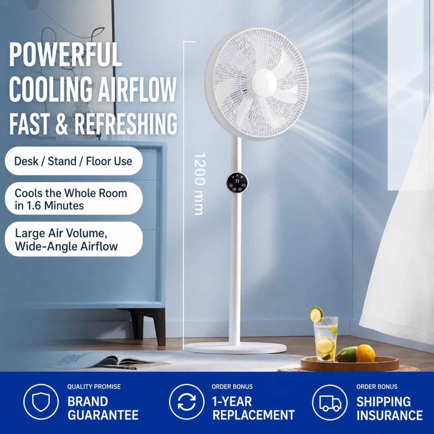 Ventilador de pie Melaello
