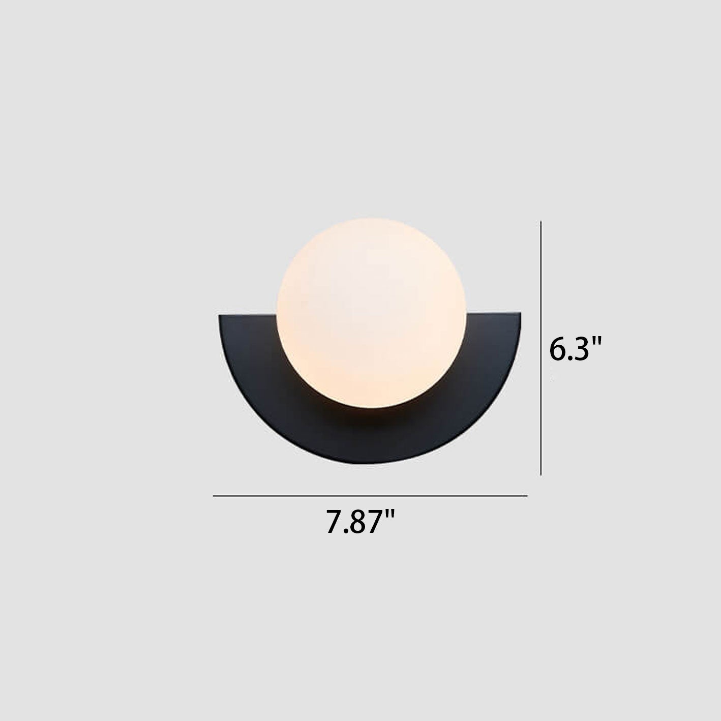 Aplique de pared globo Gamon