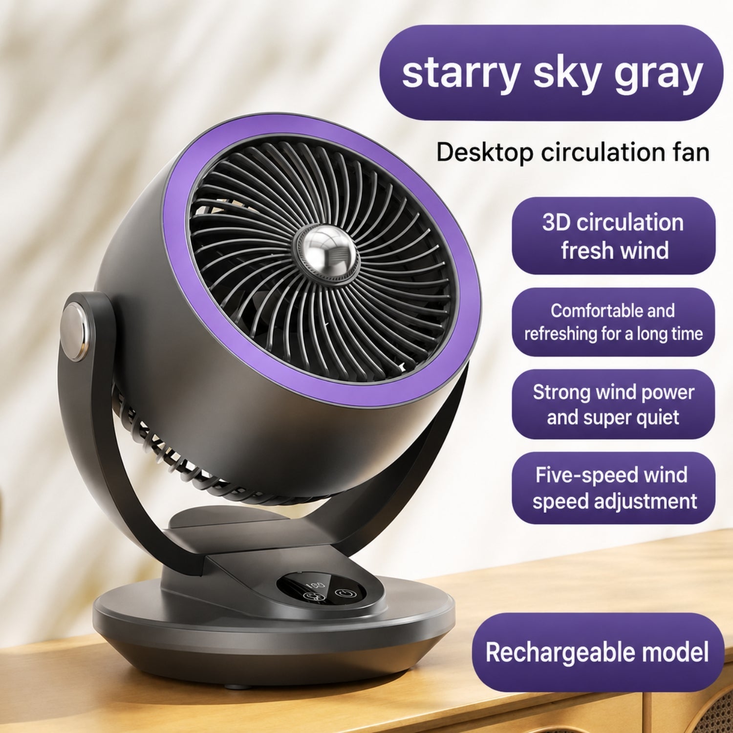 Ventilador de mesa Giraeo