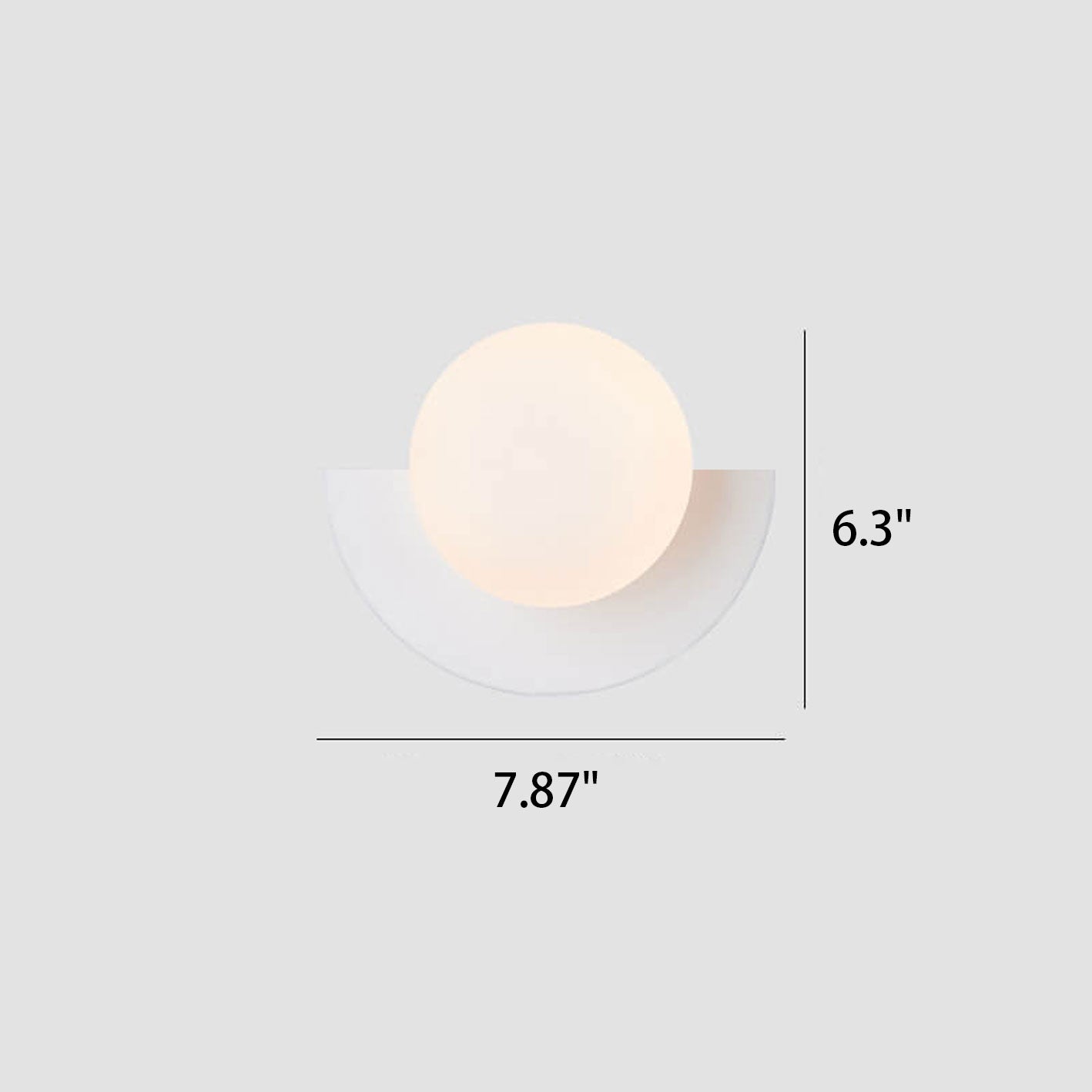 Aplique de pared globo Gamon