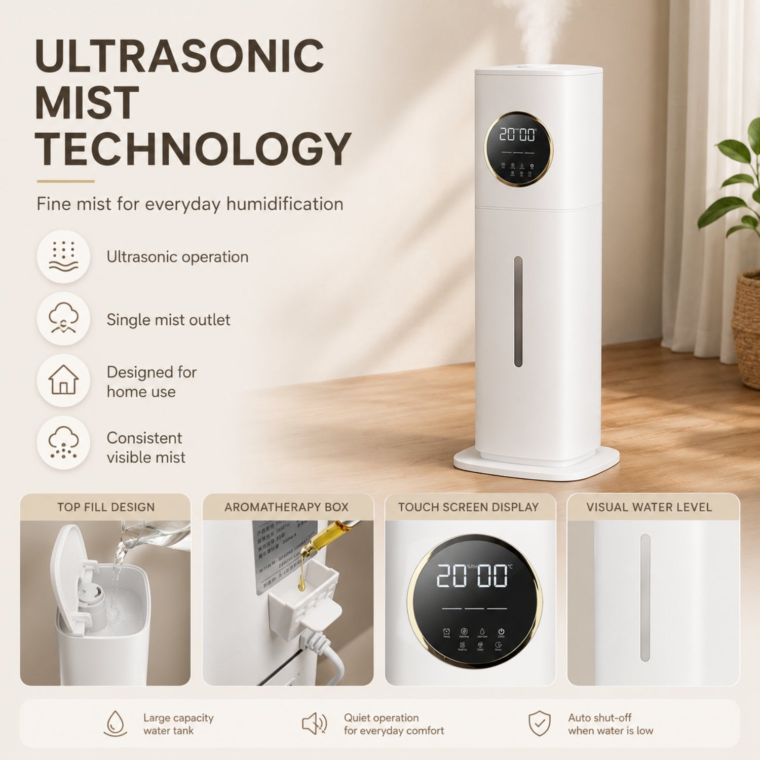 MADIA - Humidificador ultrasónico