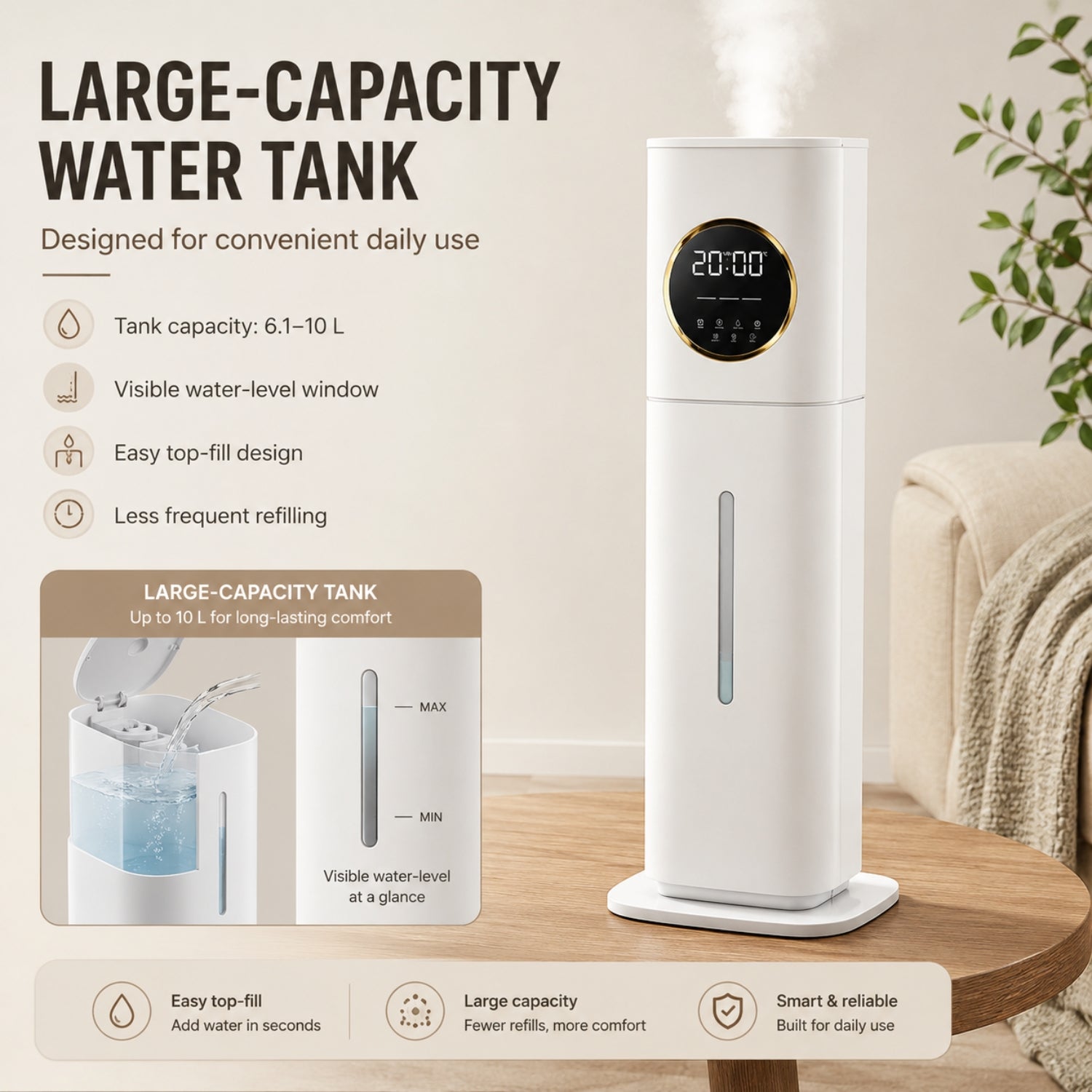 MADIA - Humidificador ultrasónico
