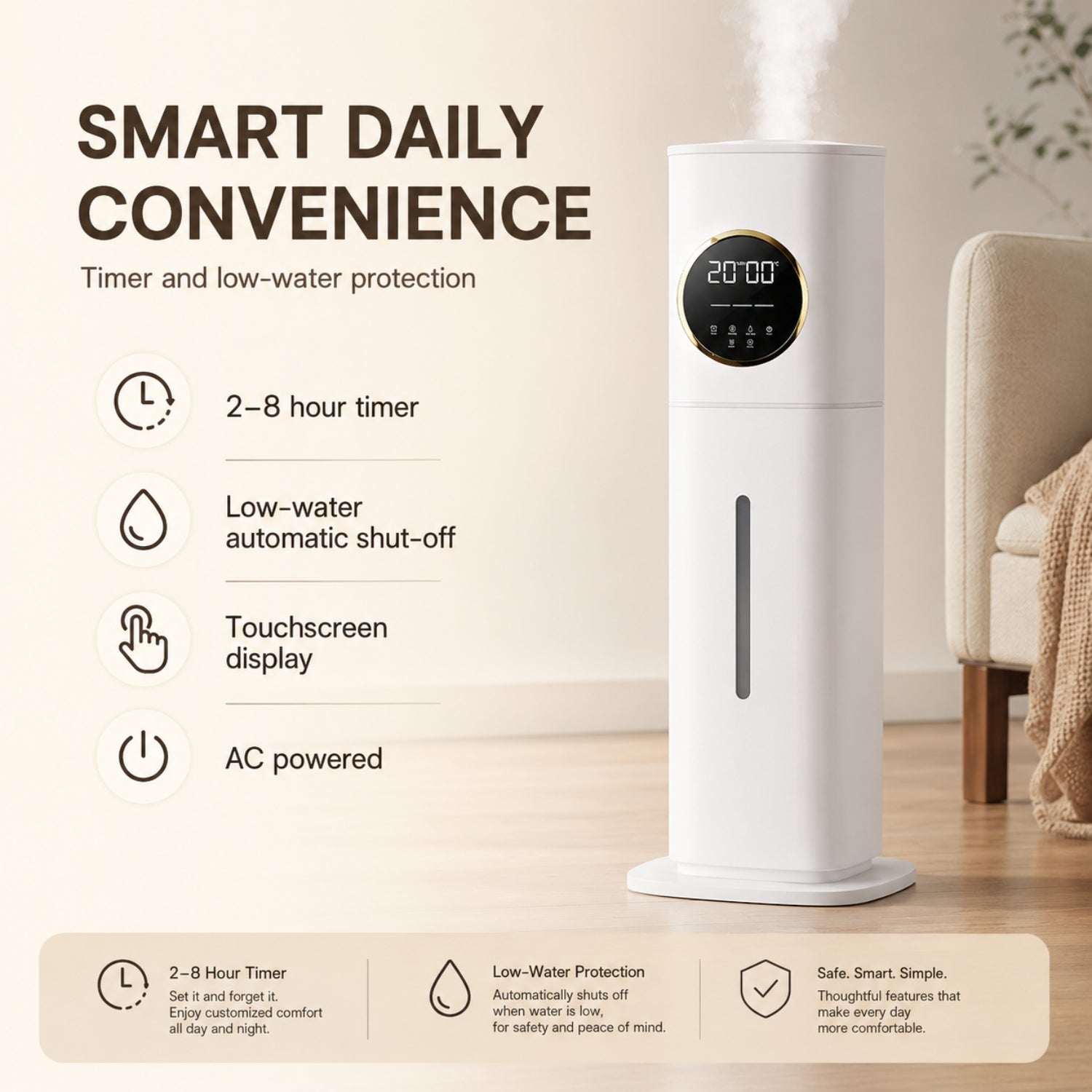 MADIA - Humidificador ultrasónico