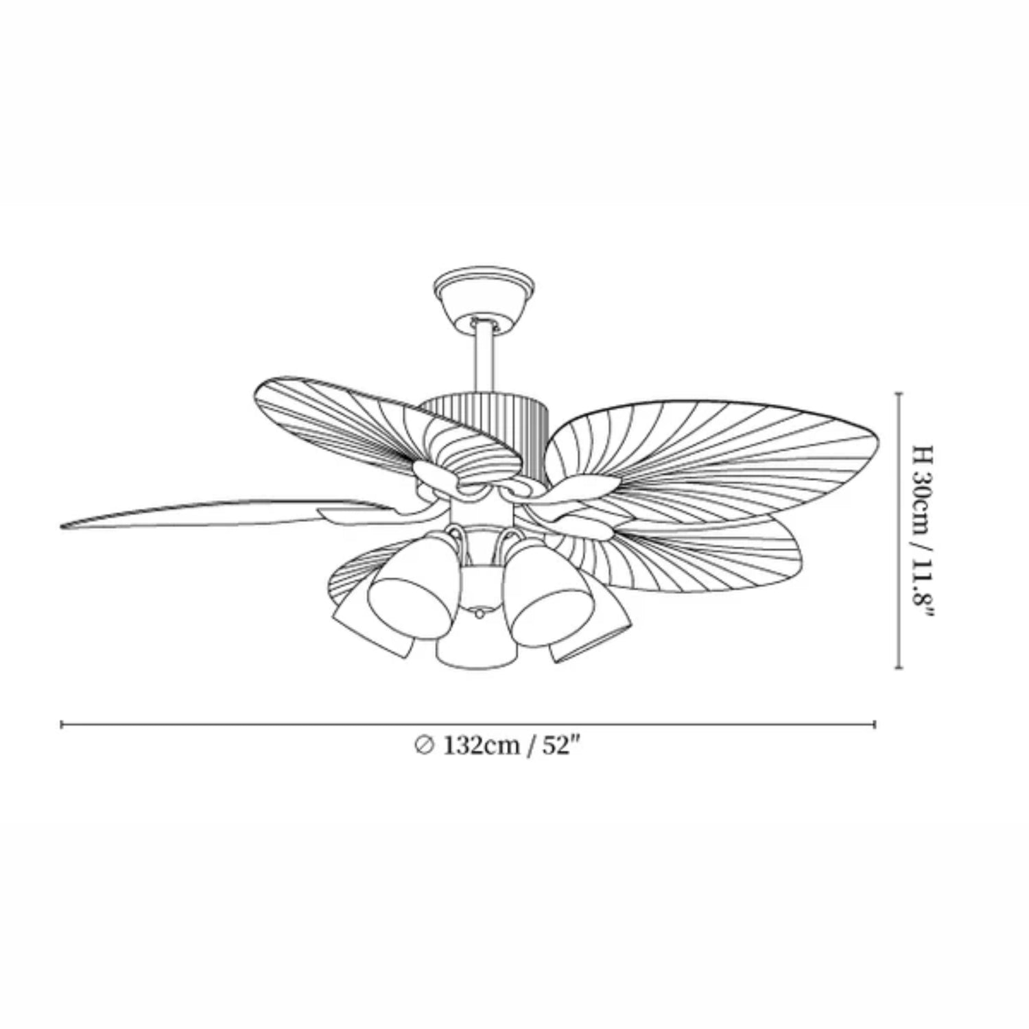 Lámpara con ventilador de techo Soriella