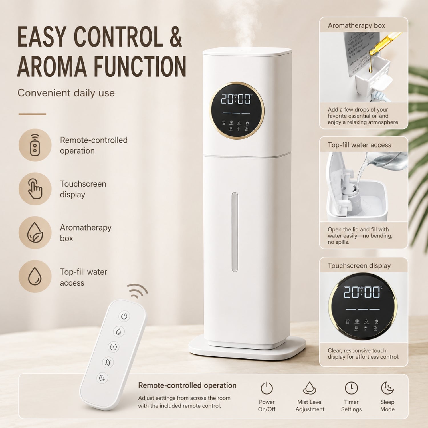 MADIA - Humidificador ultrasónico
