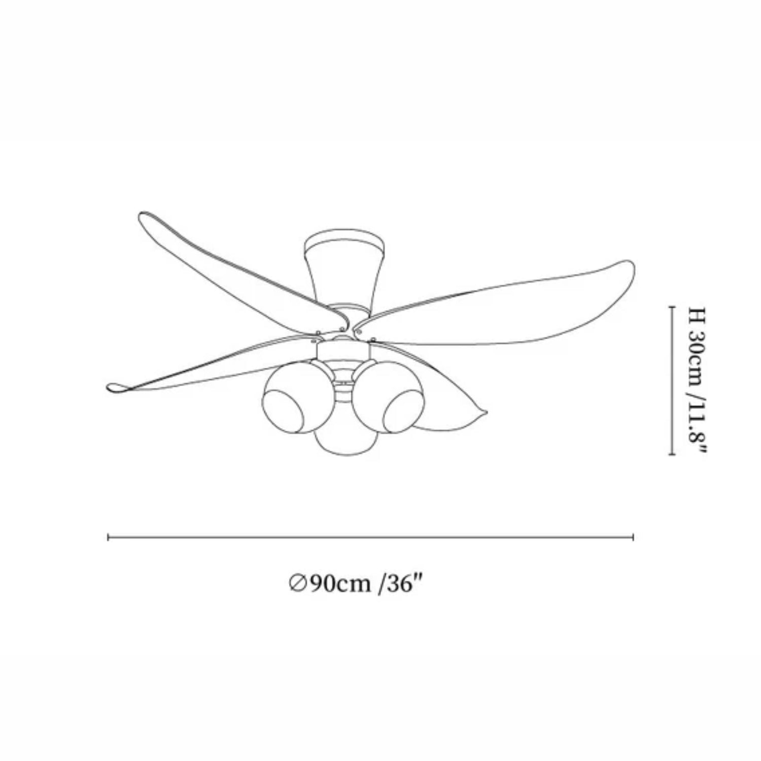 Ventilador de techo Finauna