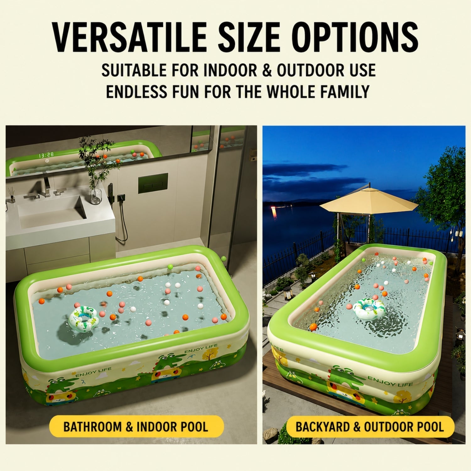 Piscina hinchable exterior Ondairo