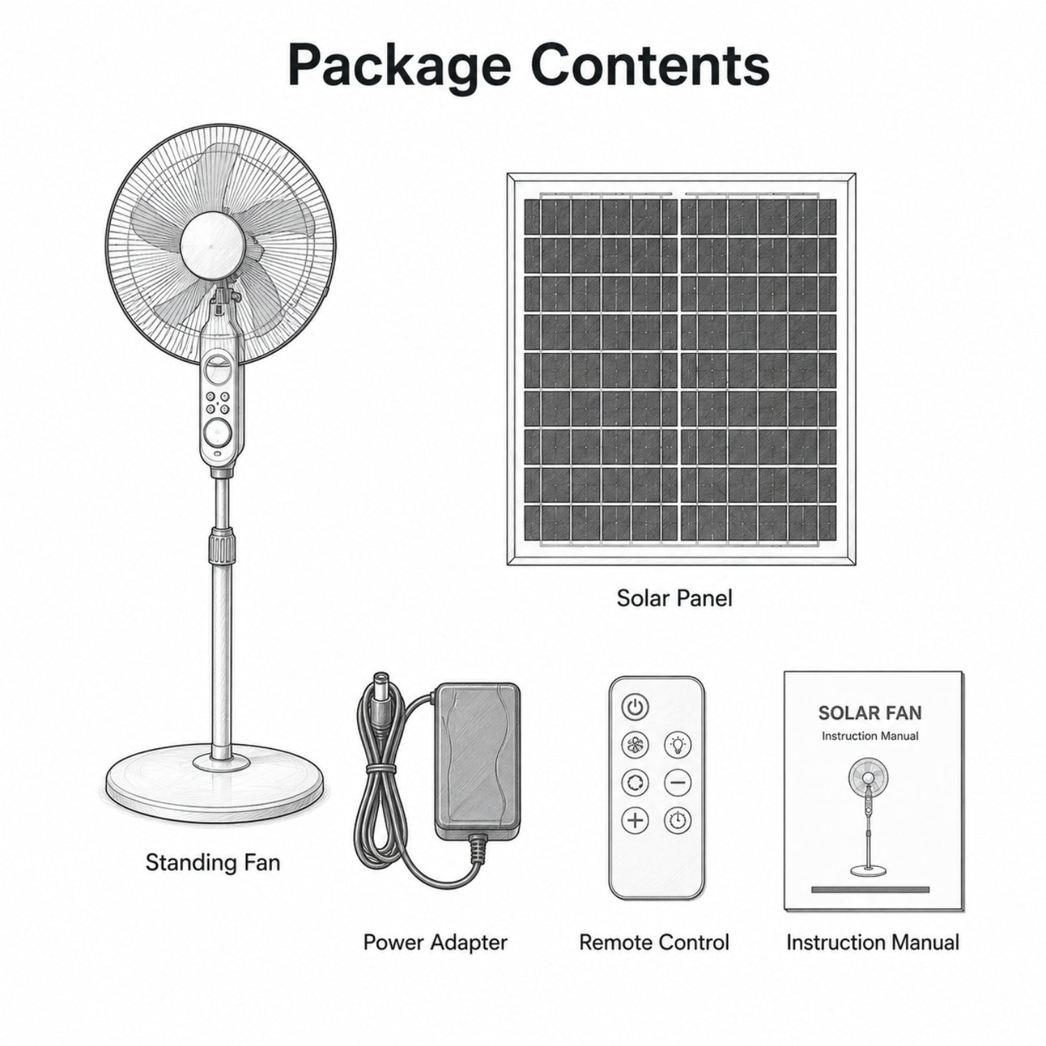 Ventilador de pie Eliaeno